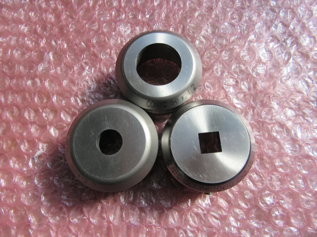 コニック タレパン金型 ダイ 3個 ①24.2 ②10ｘ10 ③12.7 / CONIC ①24.2 ②10ｘ10 ③12.7 TS240087