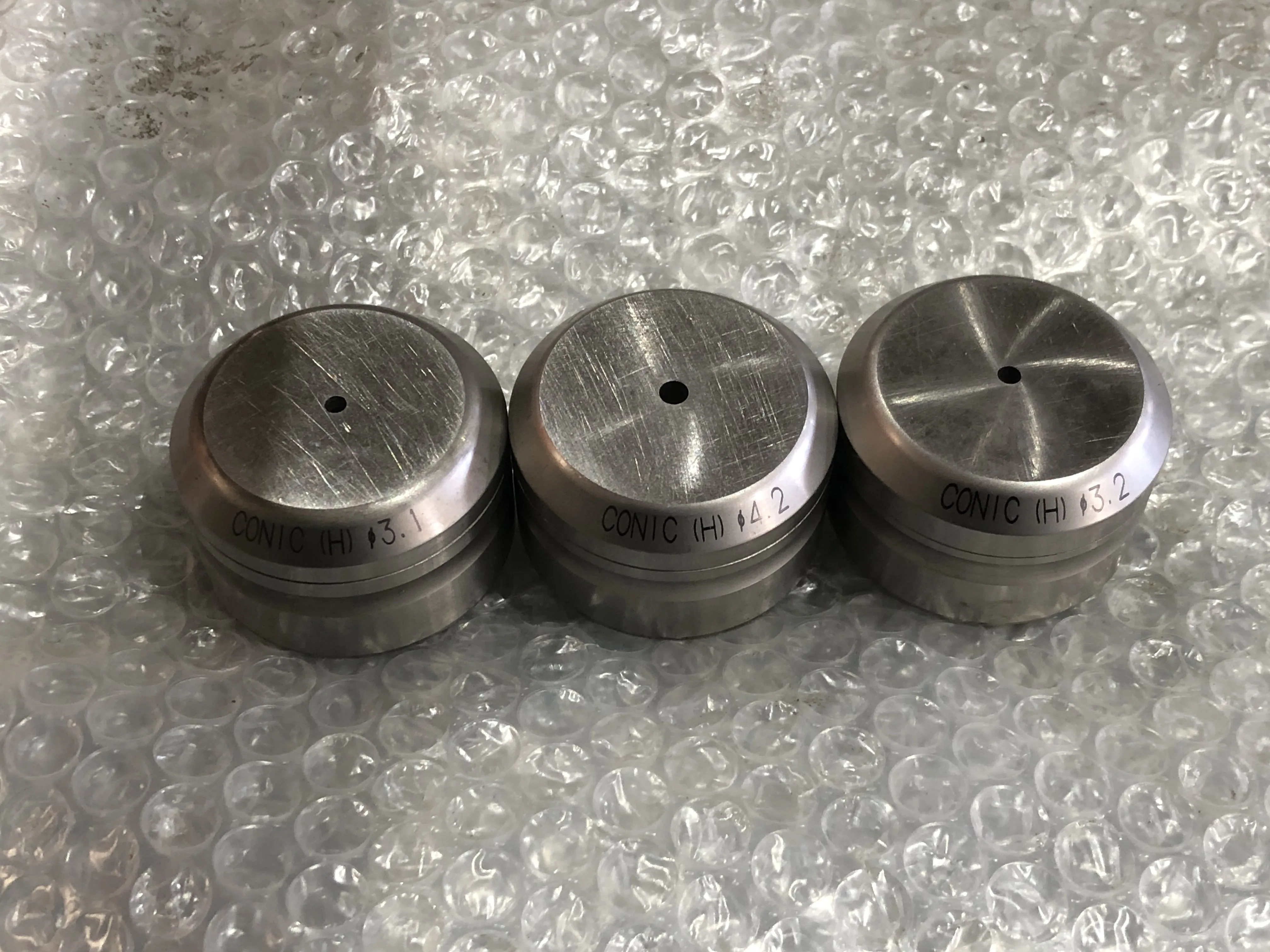 コニック タレパン金型 ダイ 3個 ①φ3.1②φ4.2③φ3.2 / CONIC ①φ3.1②φ4.2③φ3.2 TS240164