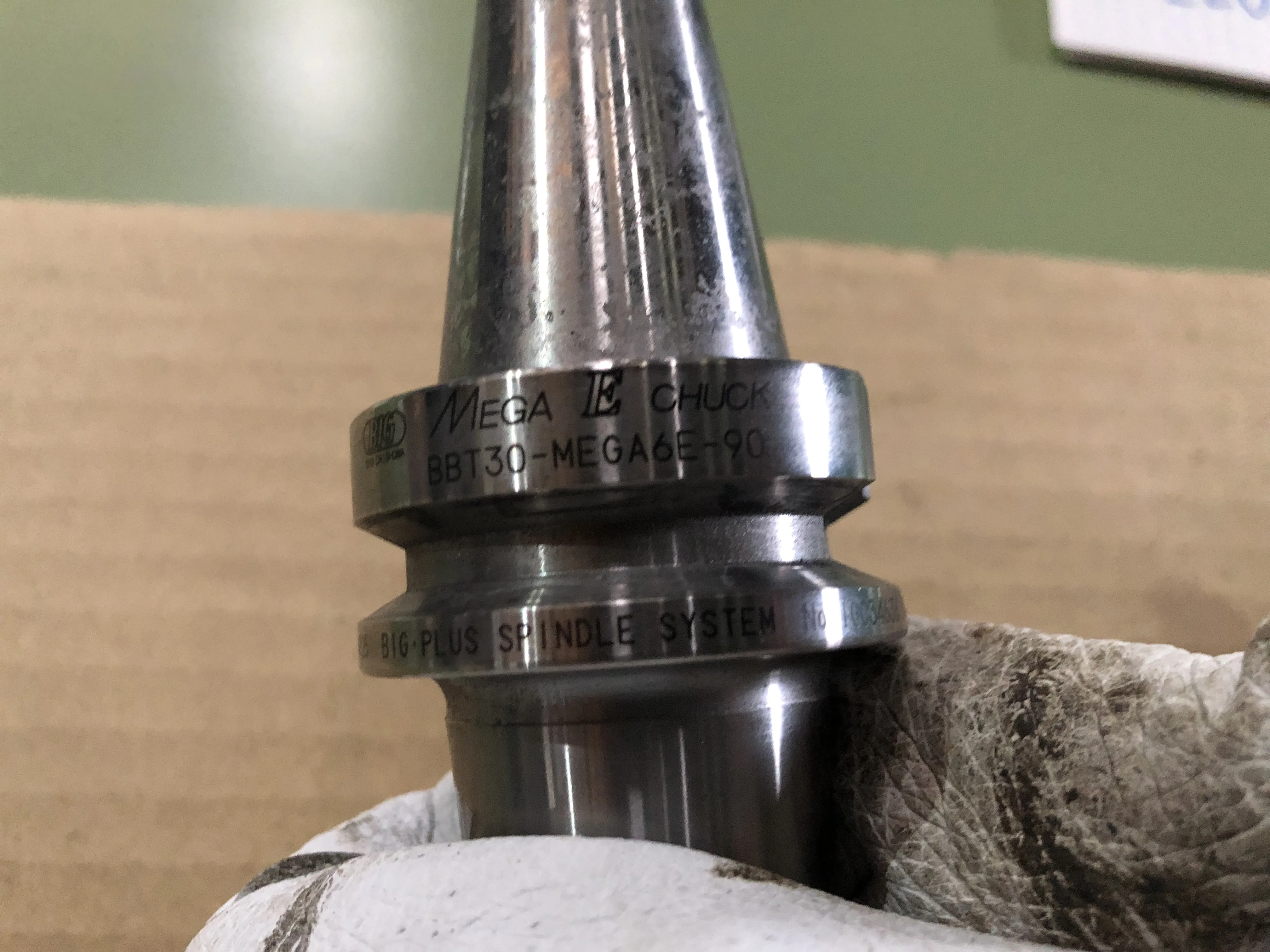 大昭和精機 BIG BBT30 BBT30-MEGA6E-90 / BIG DAISHOWA BBT30 Mega E Chuck BBT30-MEGA6E-90 TV220044