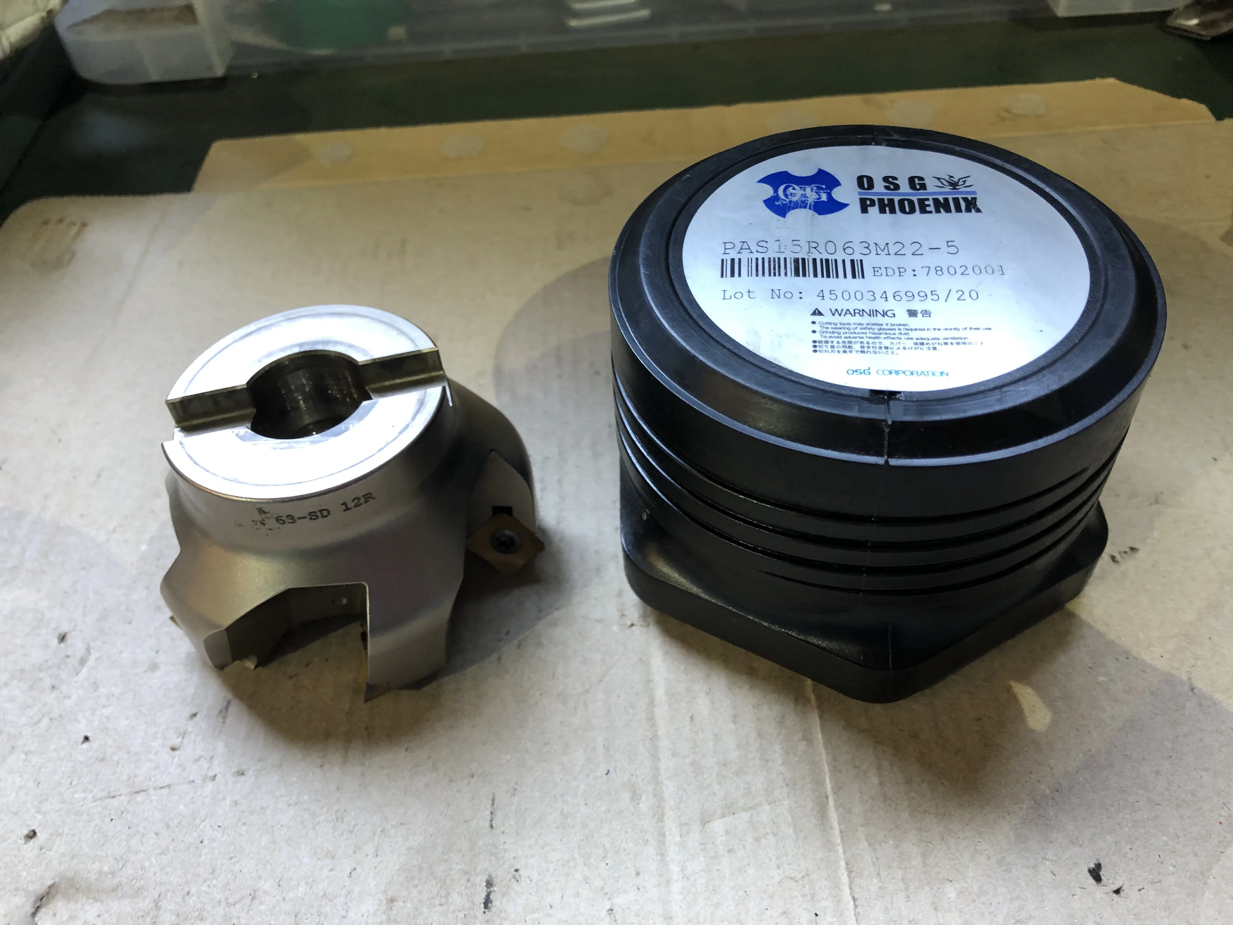 OSG/オーエスジー フライスカッタ PAS15R063M22-5 / OSG Face Mill Cutter PAS15R063M22-5 TW230049