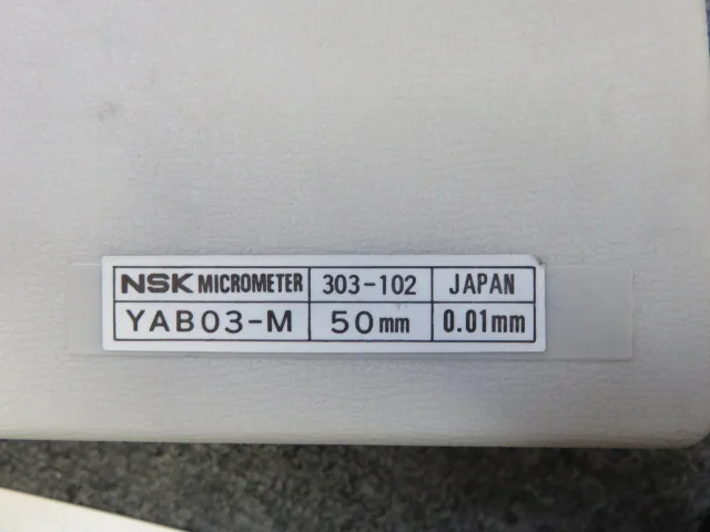 日本精工 NSK 外側マイクロメーター YAB03-M / NSK LTD Outside Micrometer YAB03-M
