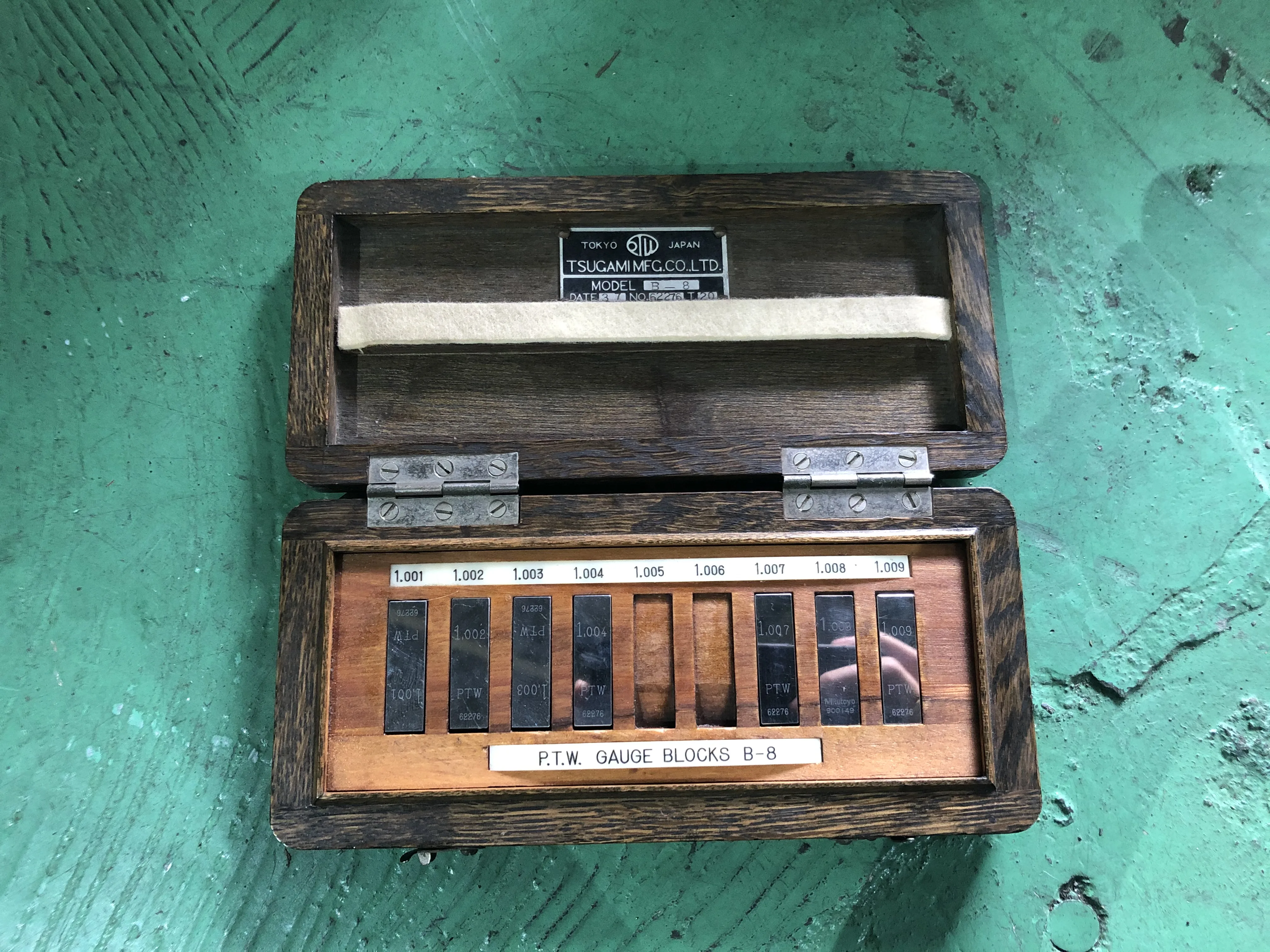 ツガミ/津上 PTWゲージブロックセット B-8 / TSUGAMI CORPORATION PTW Gauge Block Set B-8