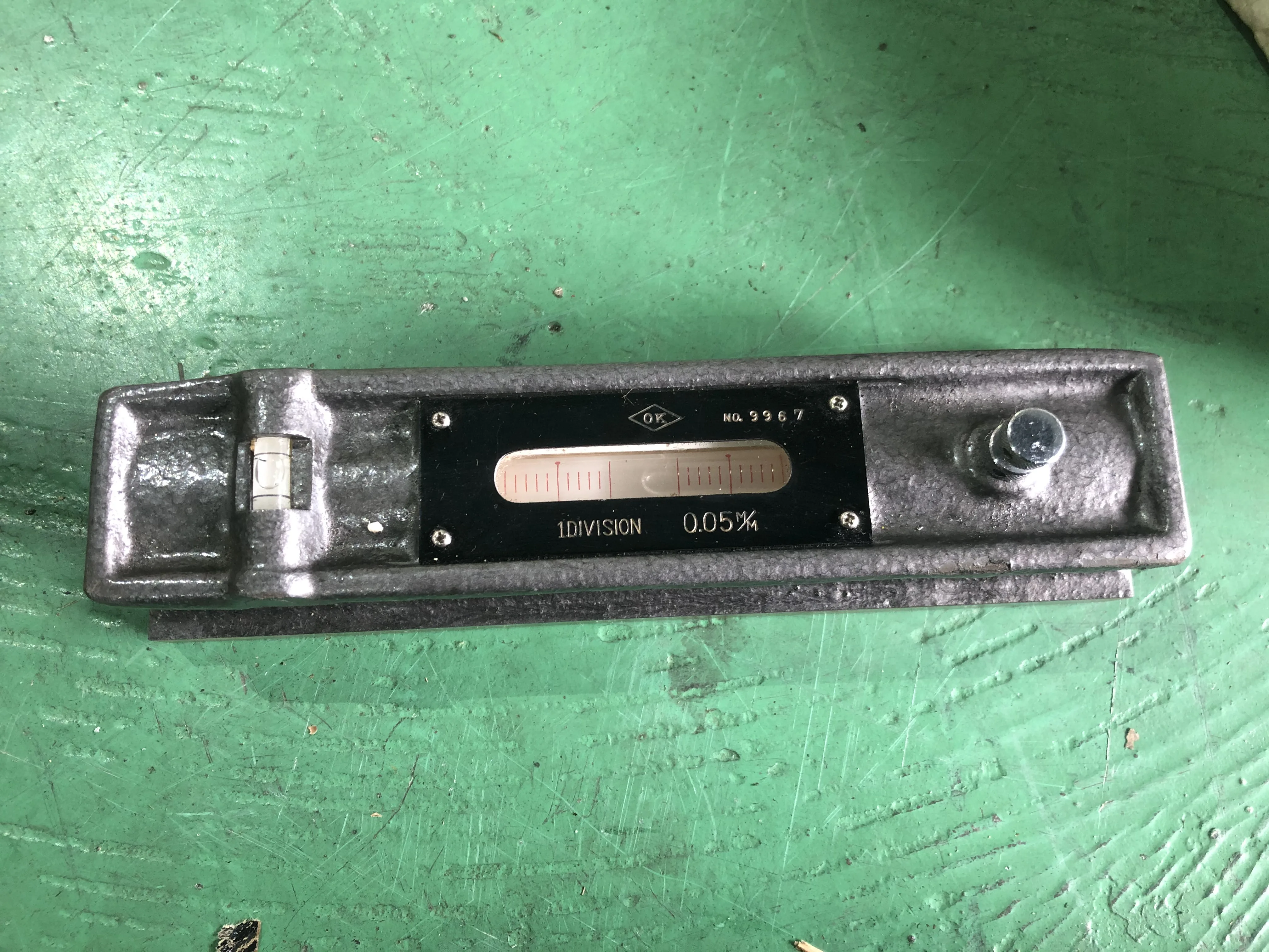 大菱計器製作所 精密平形水準器 No.9967 / OBISHI KEIKI SEISAKUSHO (O.K) Precision Frame Level No.9967