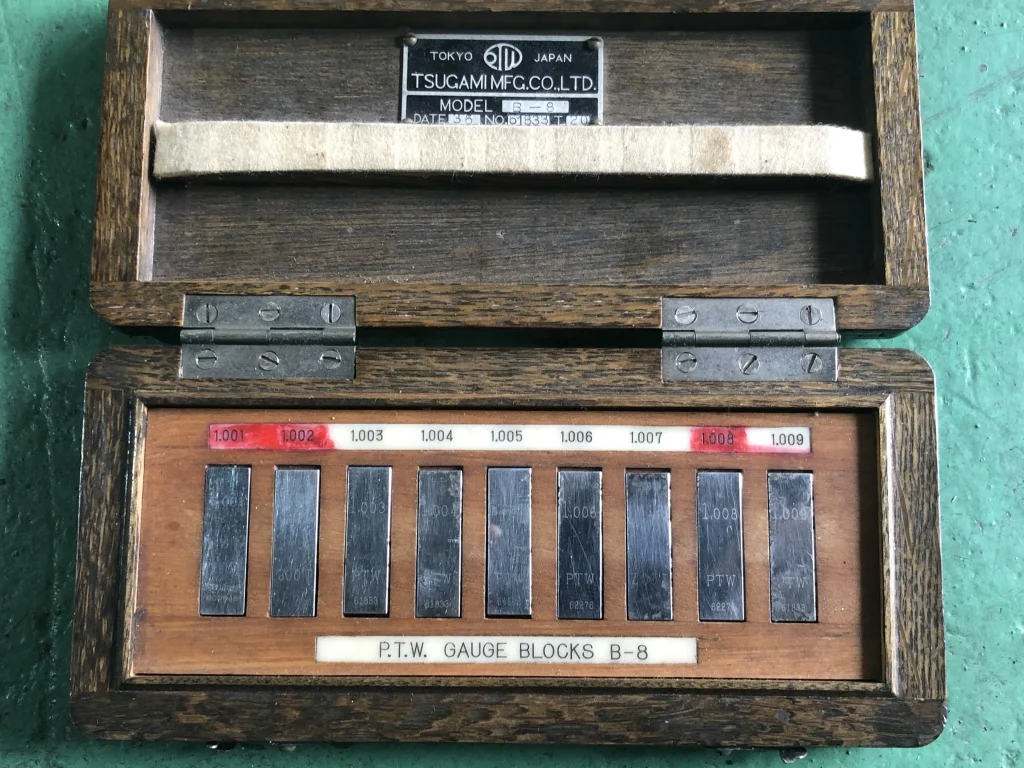 ツガミ/津上 PTWゲージブロックセット B-8 / TSUGAMI CORPORATION PTW Gauge Block Set B-8