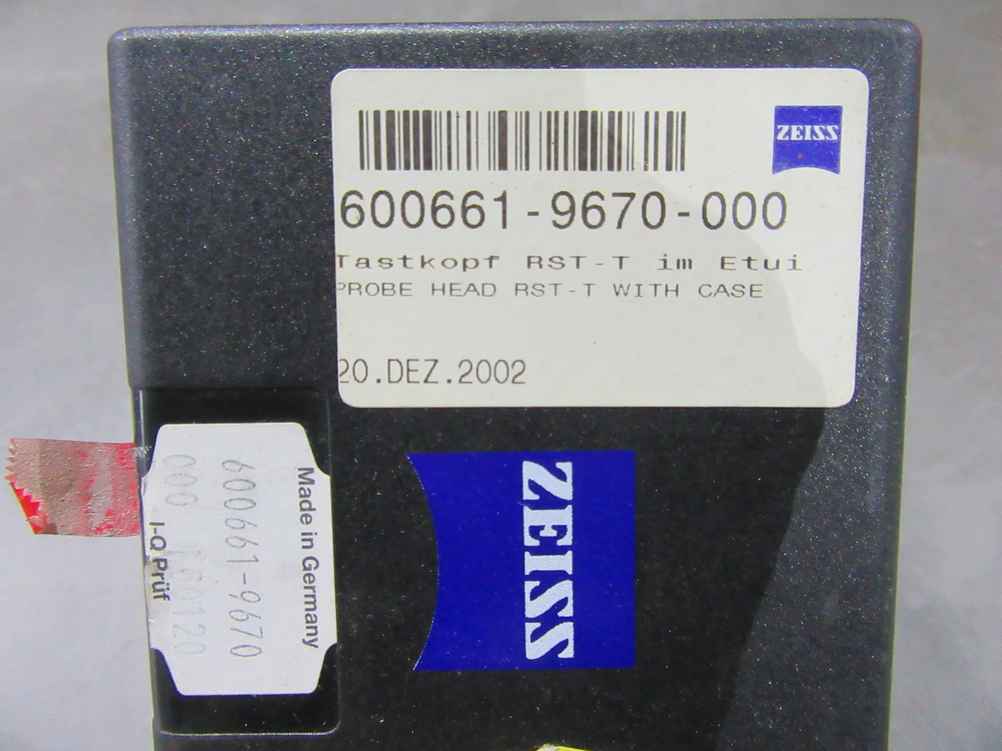 CARL ZEISS/カールツァイス PROBE HEAD RST-T WITH CASE RST-T77 / CARL ZEISS PROBE HEAD RST-T WITH CASE RST-T77
