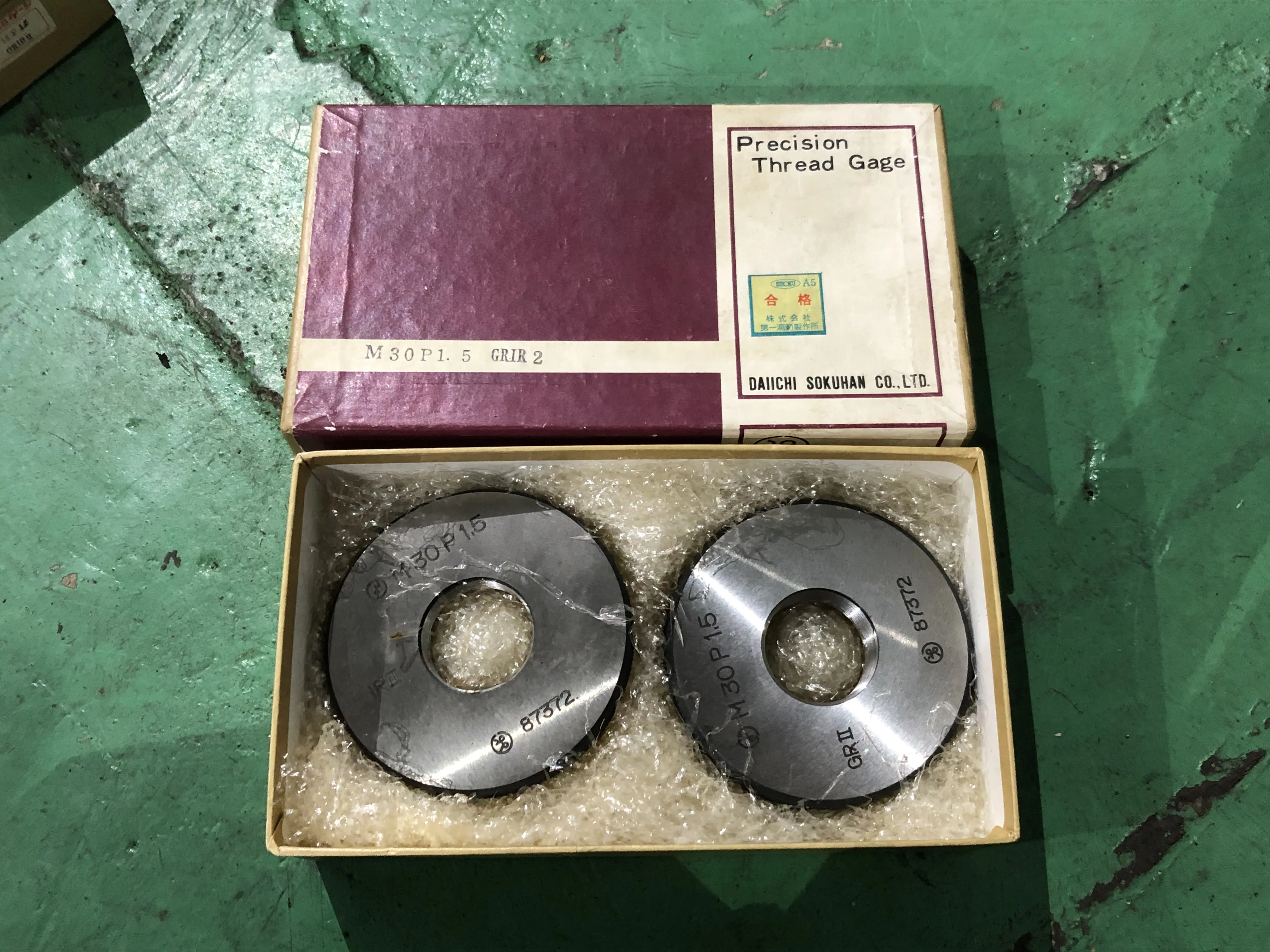 第一測範 ISSOKU ねじリングゲージ M30P1.5 / DAI-ICHI SOKUHAN WORKS Thread Ring Gauge M30P1.5