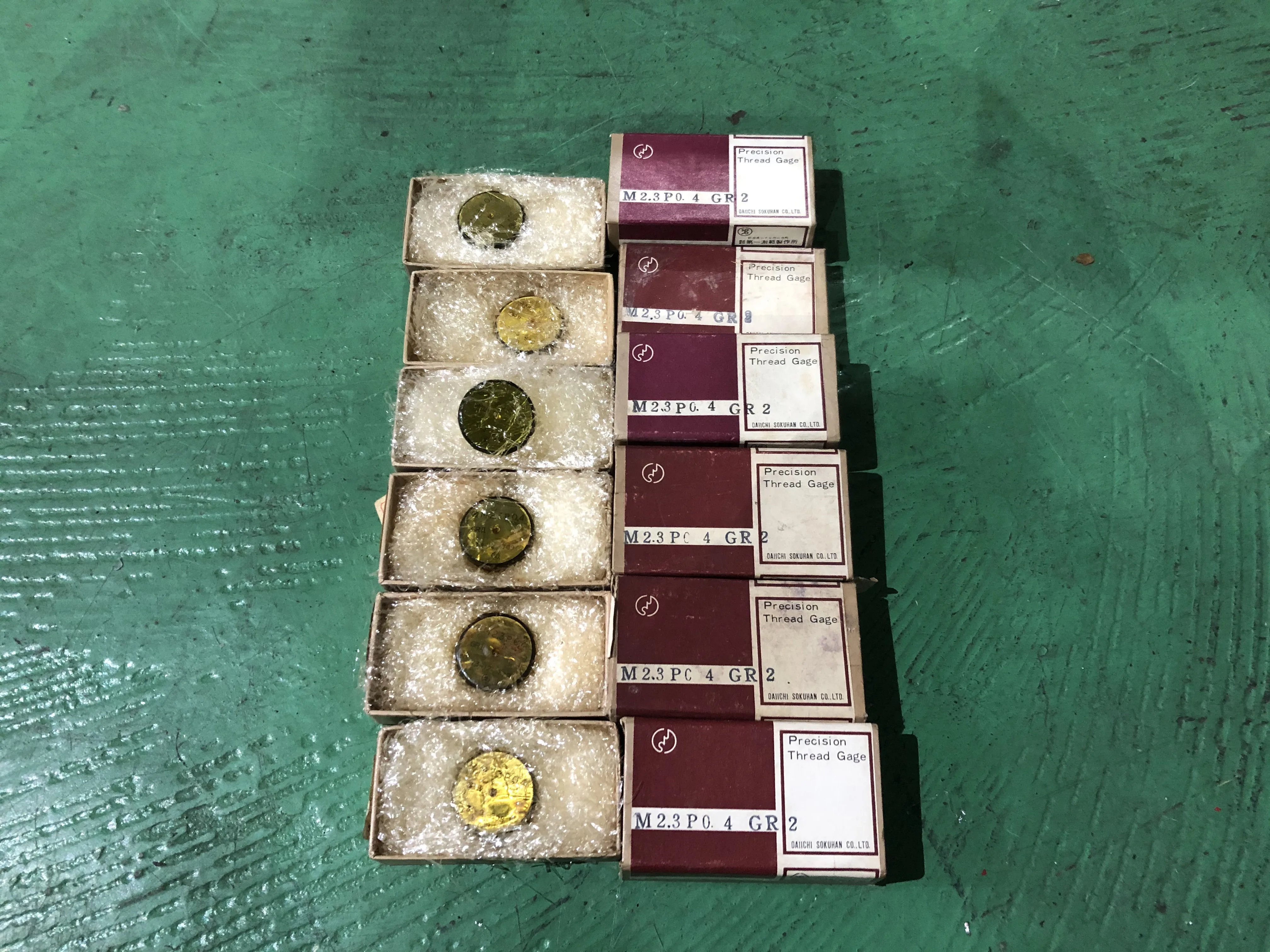 第一測範 ISSOKU ねじリングゲージ（1セット6個） M2.3 P0.4 GR2 / DAI-ICHI SOKUHAN WORKS Thread Ring Gauge Set M2.3 P0.4 GR2