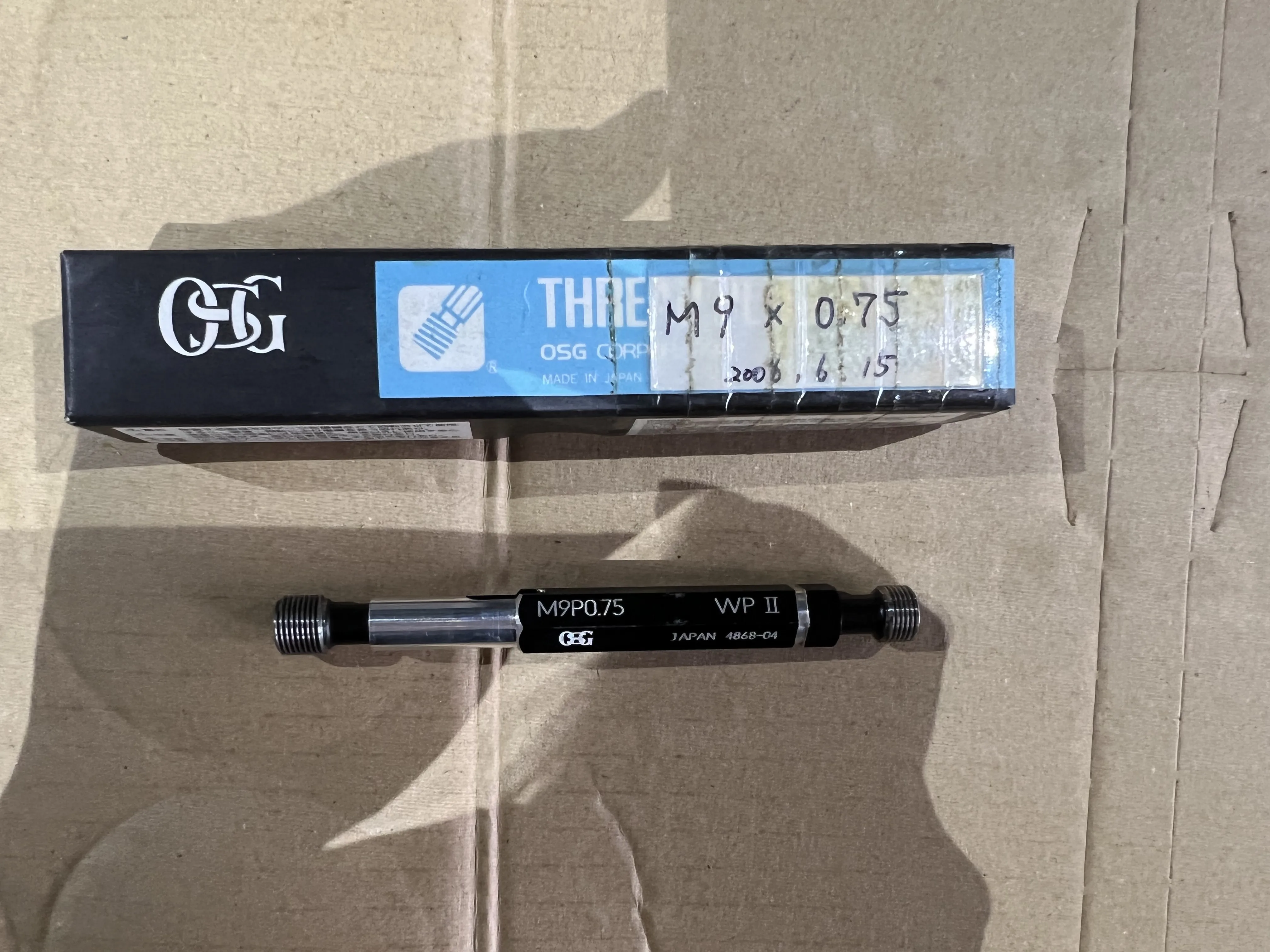 OSG/オーエスジー ねじゲージ M9P0.75 GPWPII / OSG Thread Gauge M9P0.75 GPWPII TX220315