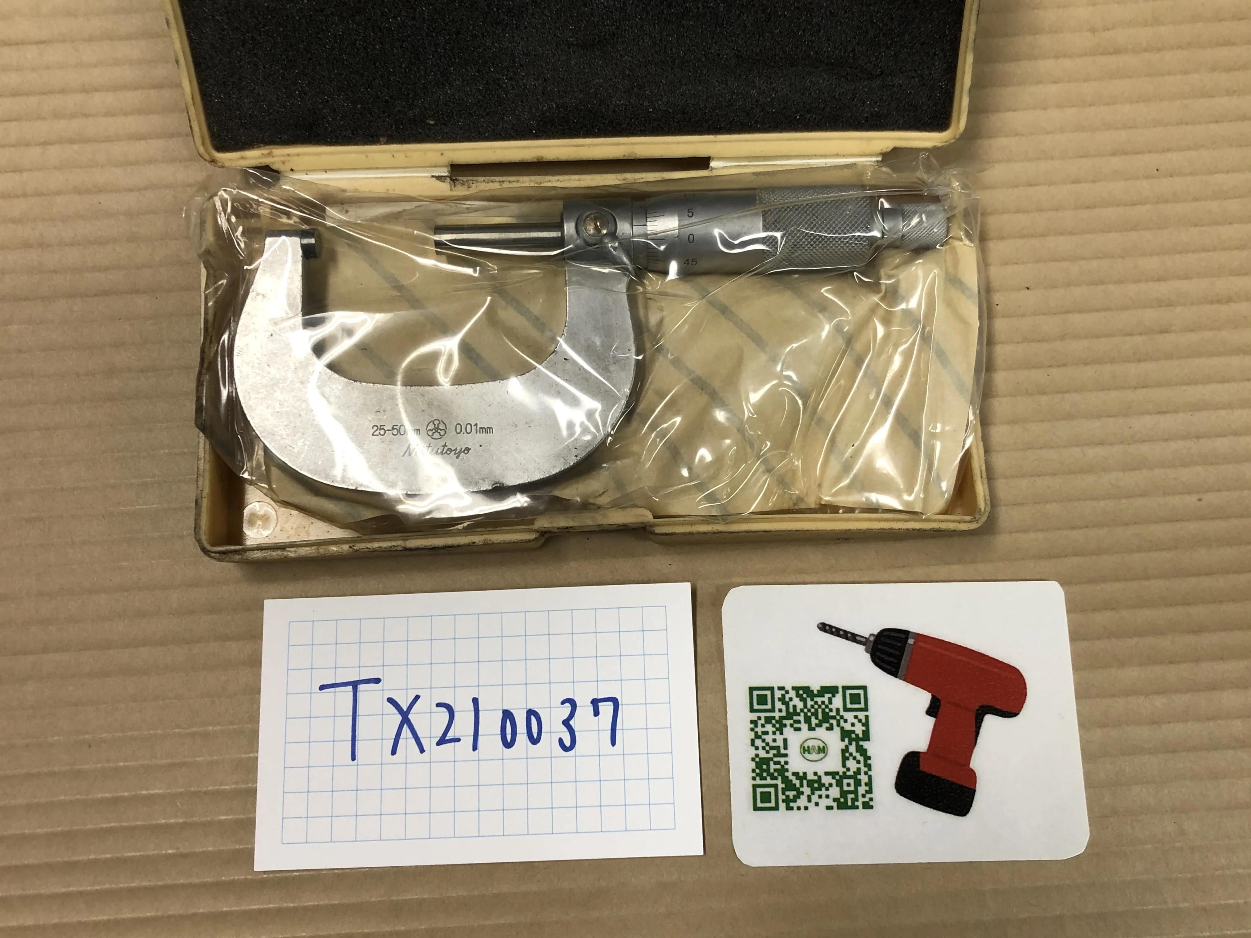 ミツトヨ/三豊製作所 外側マイクロメーター M210-50 / MITUTOYO Outside Micrometer M210-50 TX210037