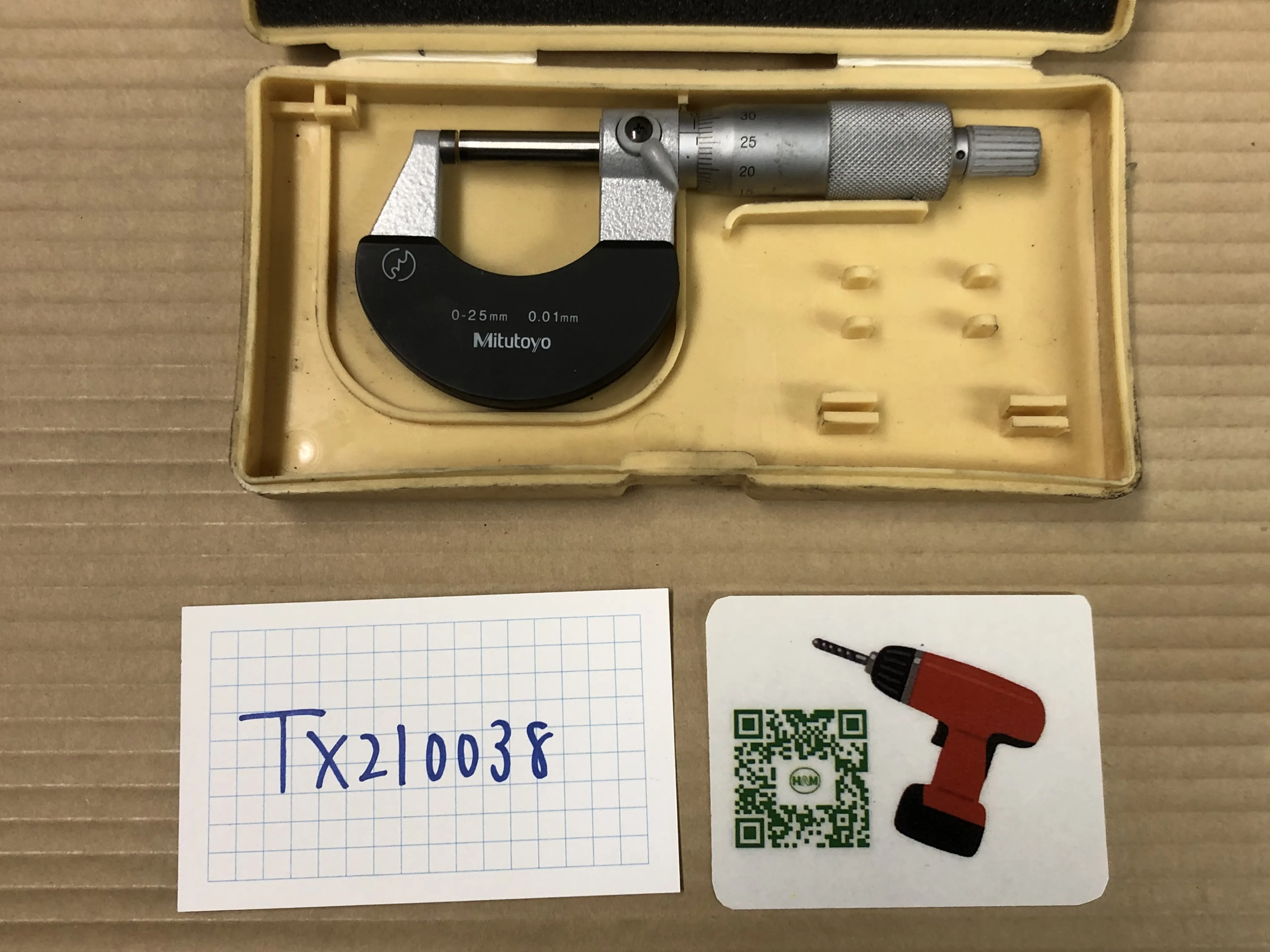ミツトヨ/三豊製作所 外側マイクロメーター 102-301 M310-25 / MITUTOYO Outside Micrometer 102-301 M310-25 TX210038