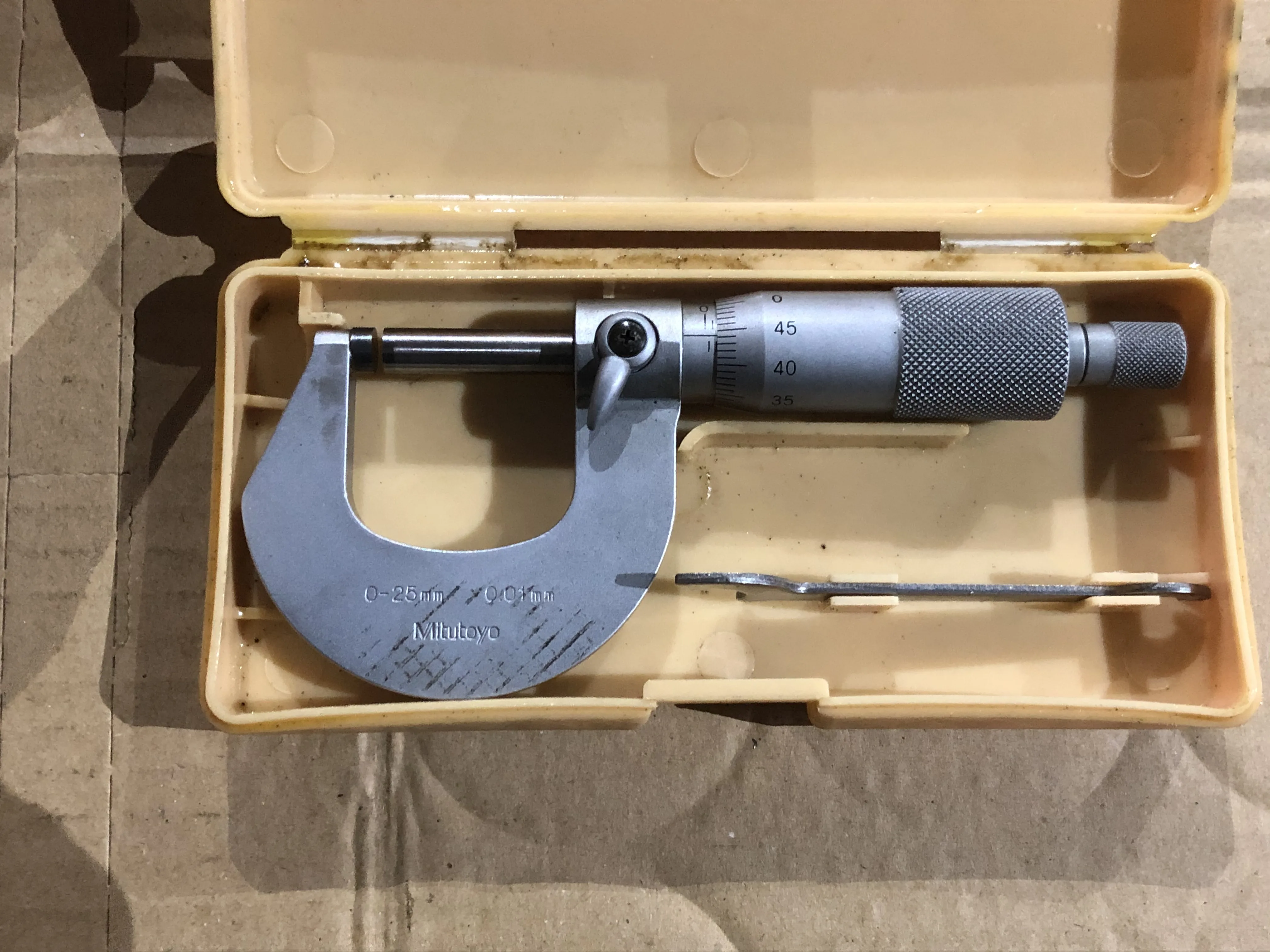 ミツトヨ/三豊製作所 外側マイクロメーター 0-25ｍｍ / MITUTOYO Outside Micrometer 0-25ｍｍ TX210089