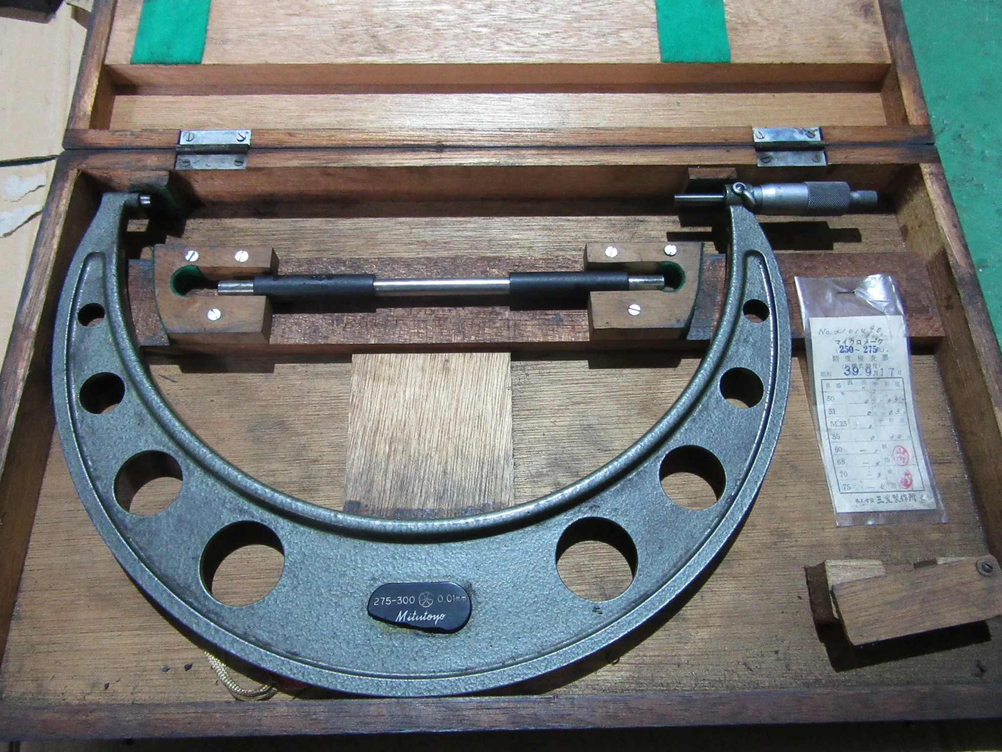 ミツトヨ/三豊製作所 外側マイクロメーター 275~300ｍｍ / MITUTOYO Outside Micrometer 275~300ｍｍ TX210204
