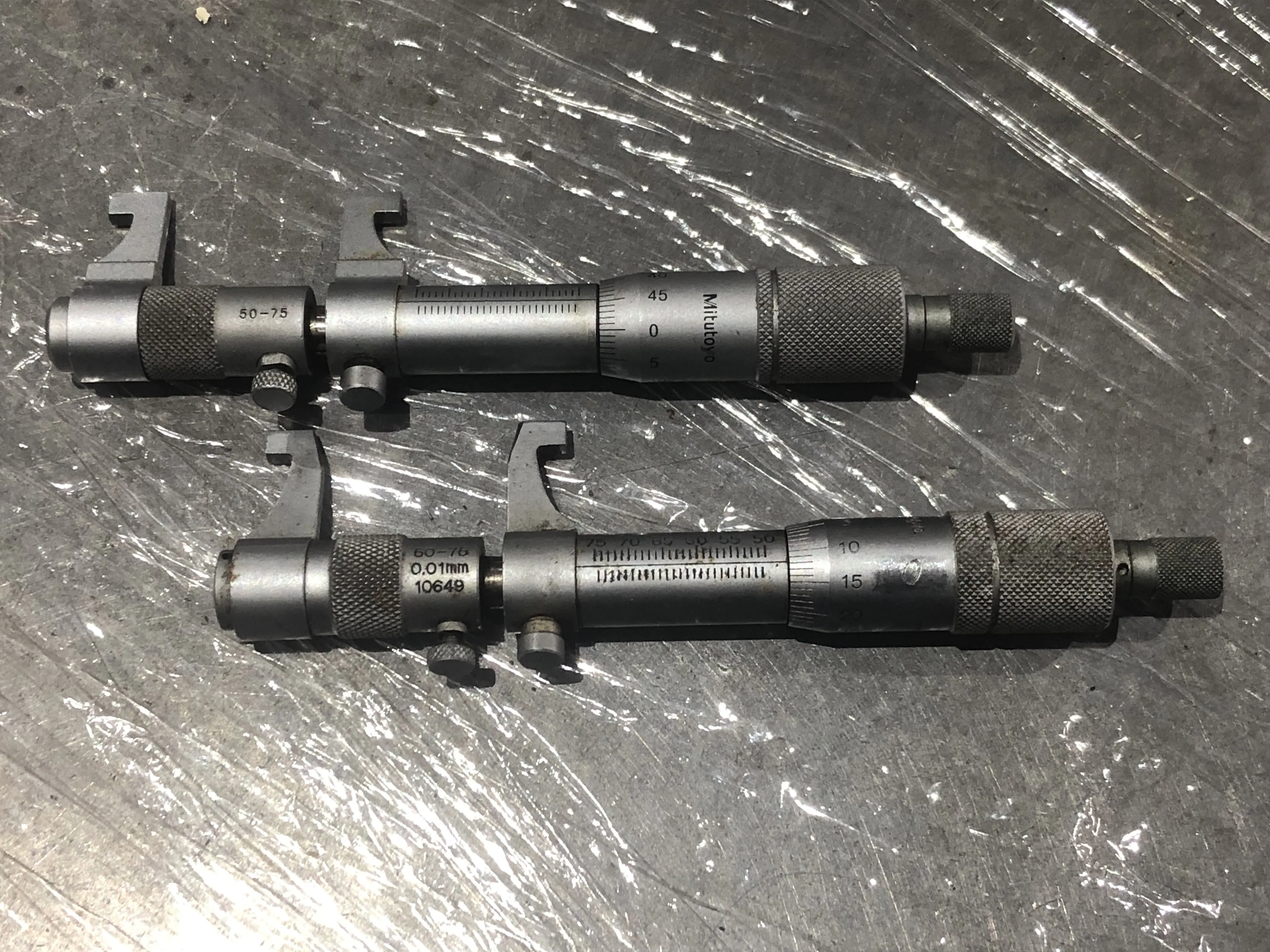 ミツトヨ/三豊製作所 キャリパー形内側マイクロメータ 1セット2個 / MITUTOYO Caliper-Type Inside Micrometer 1セット2個 TX210269