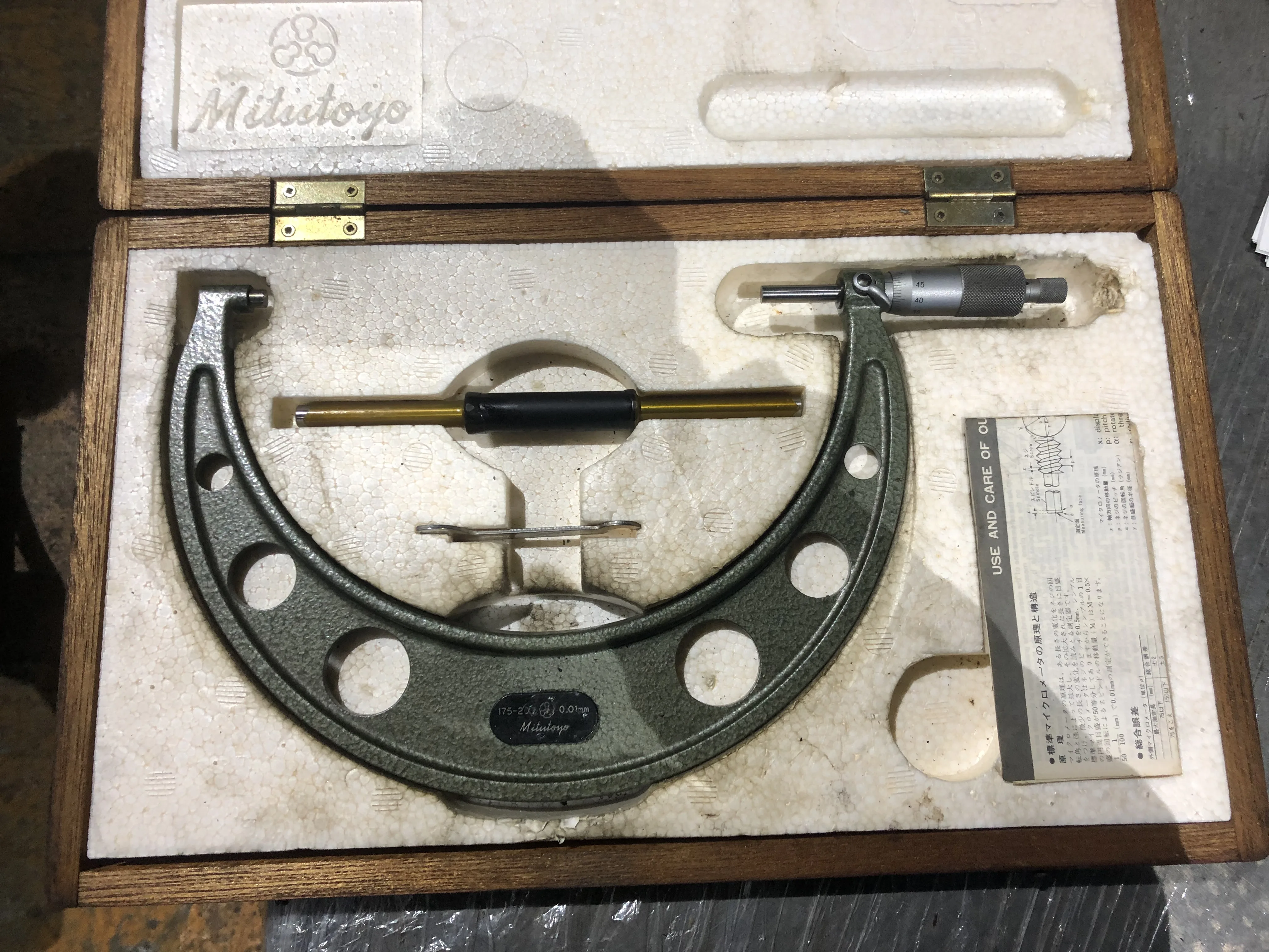 ミツトヨ/三豊製作所 外側マイクロメーター 175-200(0.01mm) / MITUTOYO Outside Micrometer 175-200(0.01mm) TX220019
