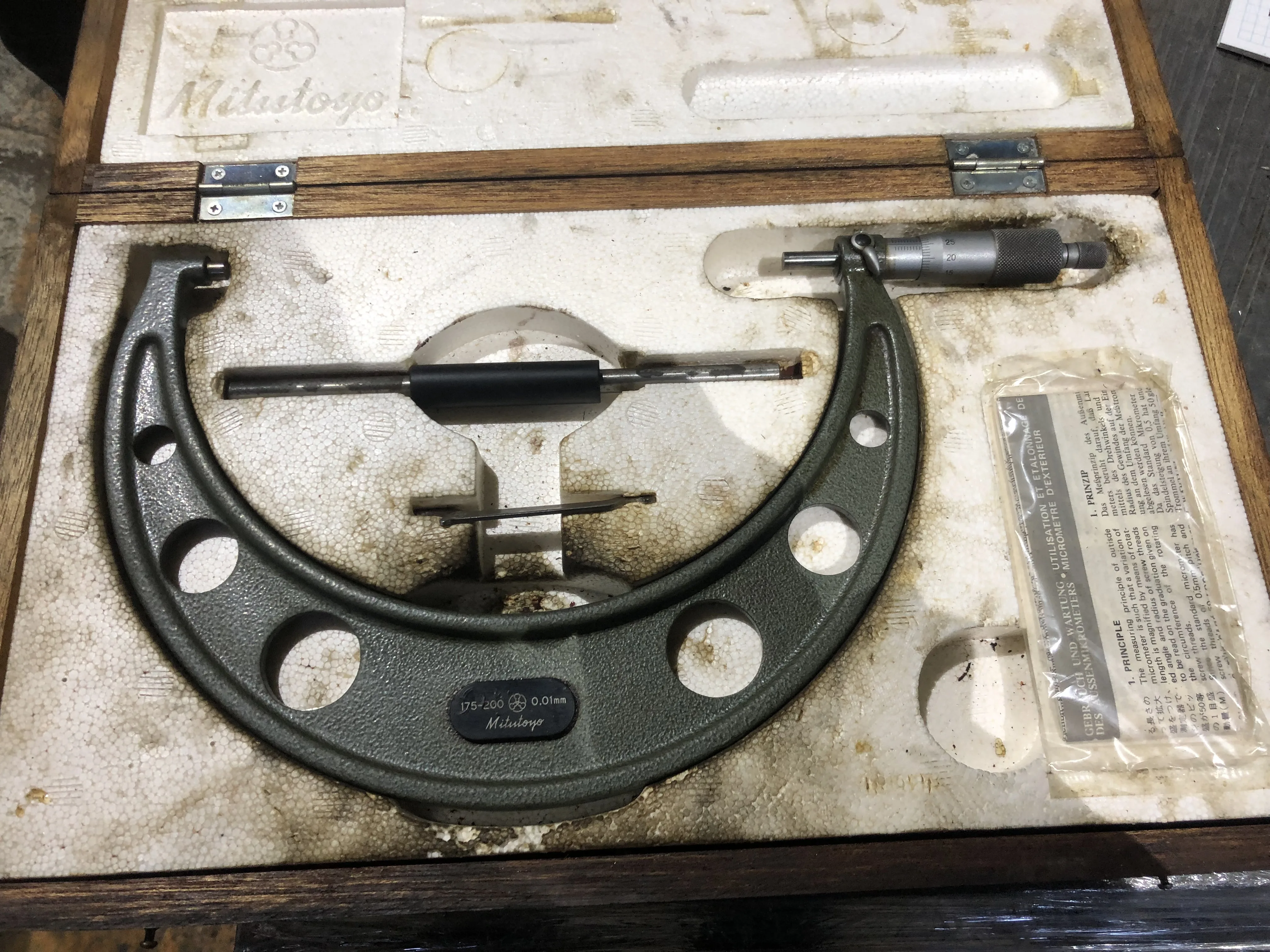 ミツトヨ/三豊製作所 外側マイクロメーター 175-200(0.01mm) / MITUTOYO Outside Micrometer 175-200(0.01mm) TX220020