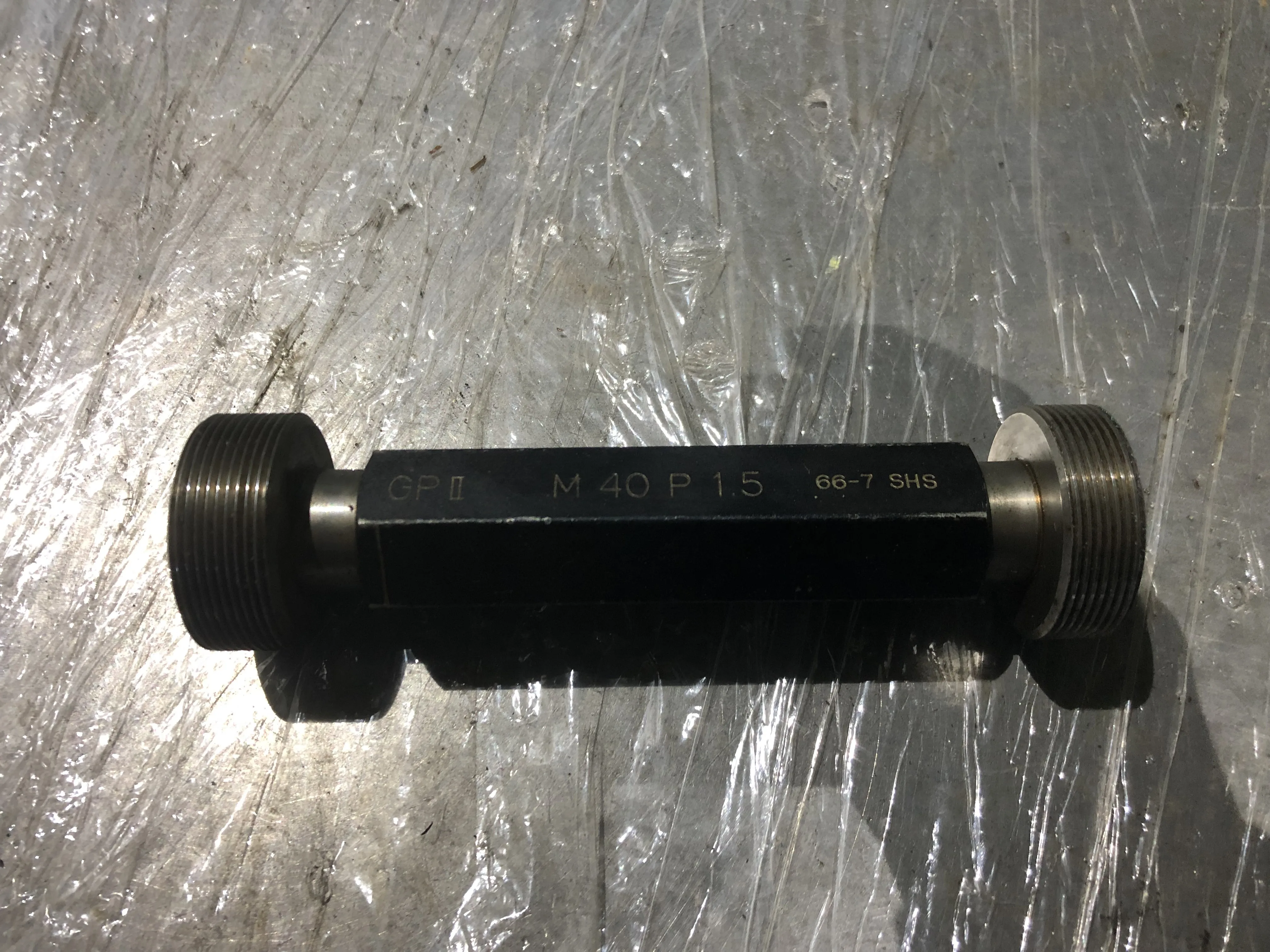 測範社 SHS ねじプラグゲージ GPⅡM40 P1.5 / SOKUHANSHA Thread Plug Gauge GPⅡM40 P1.5 TX220034