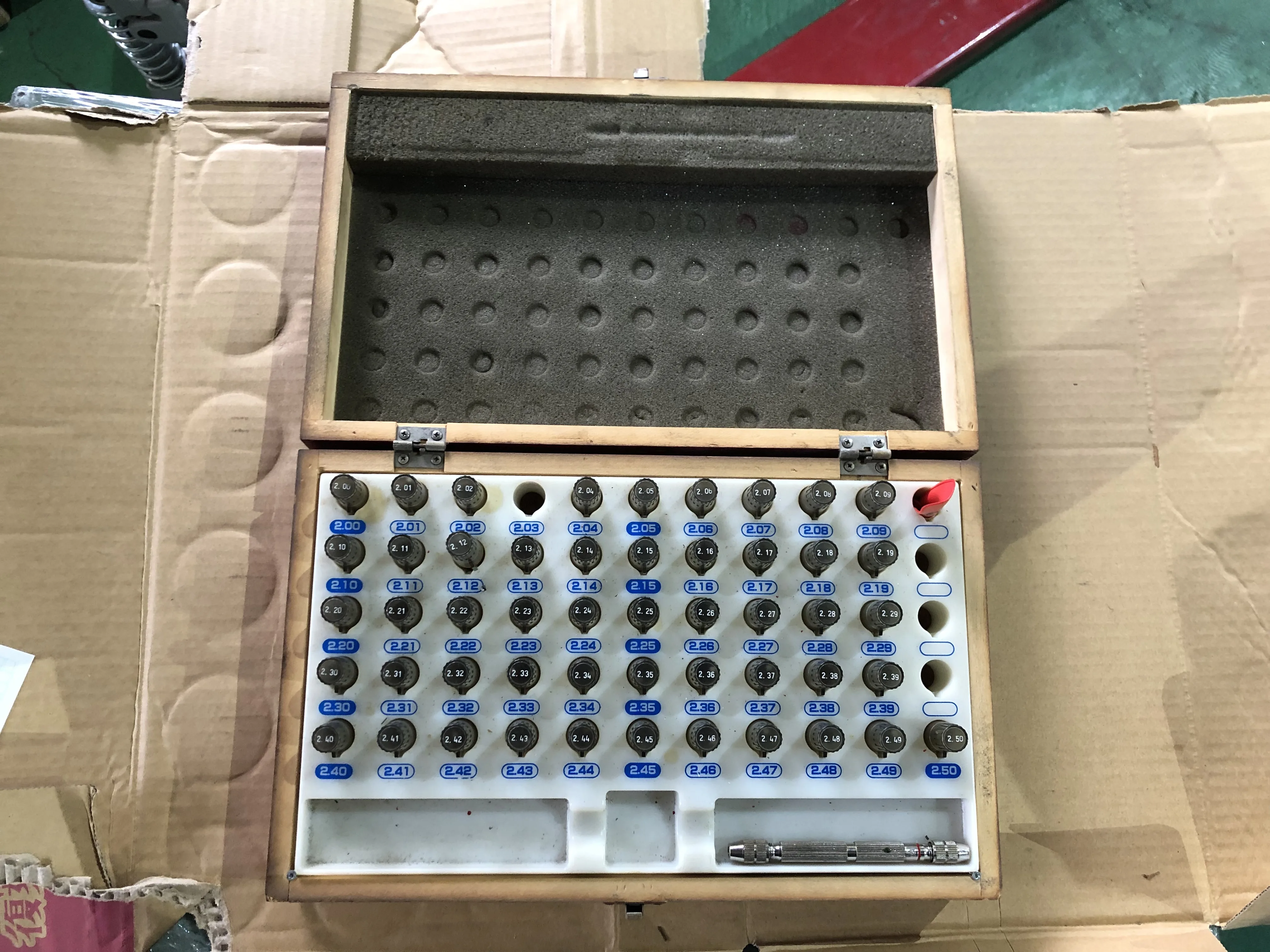 新潟精機 SK ピンゲージセット AA-2A / NIIGATA SEIKI Pin Gauge Set AA-2A TX220132