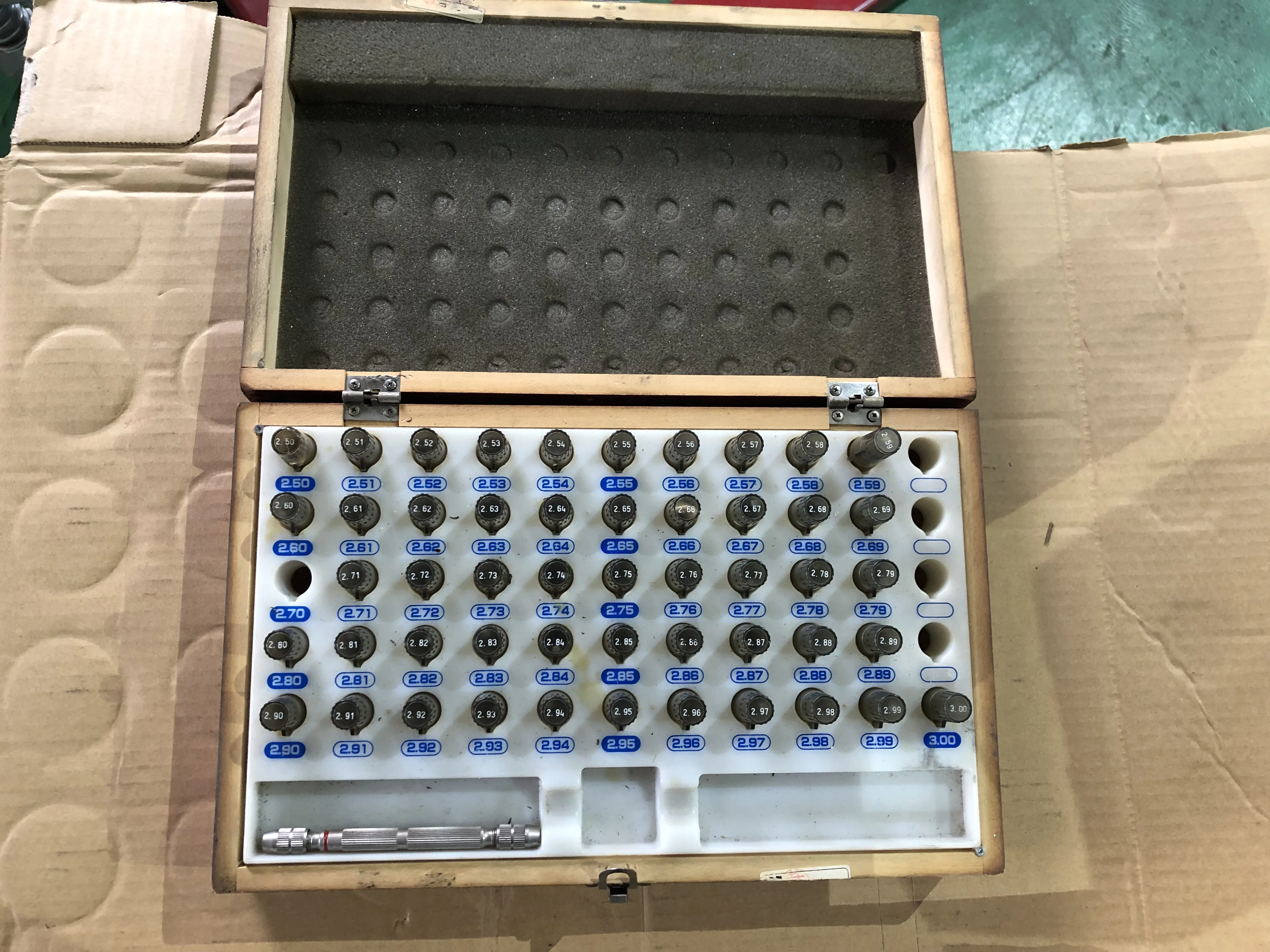 新潟精機 SK ピンゲージセット AA-2B / NIIGATA SEIKI Pin Gauge Set AA-2B TX220135
