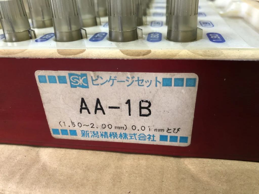 新潟精機 SK ピンゲージセット AA-1B / NIIGATA SEIKI Pin Gauge Set AA-1B TX220139