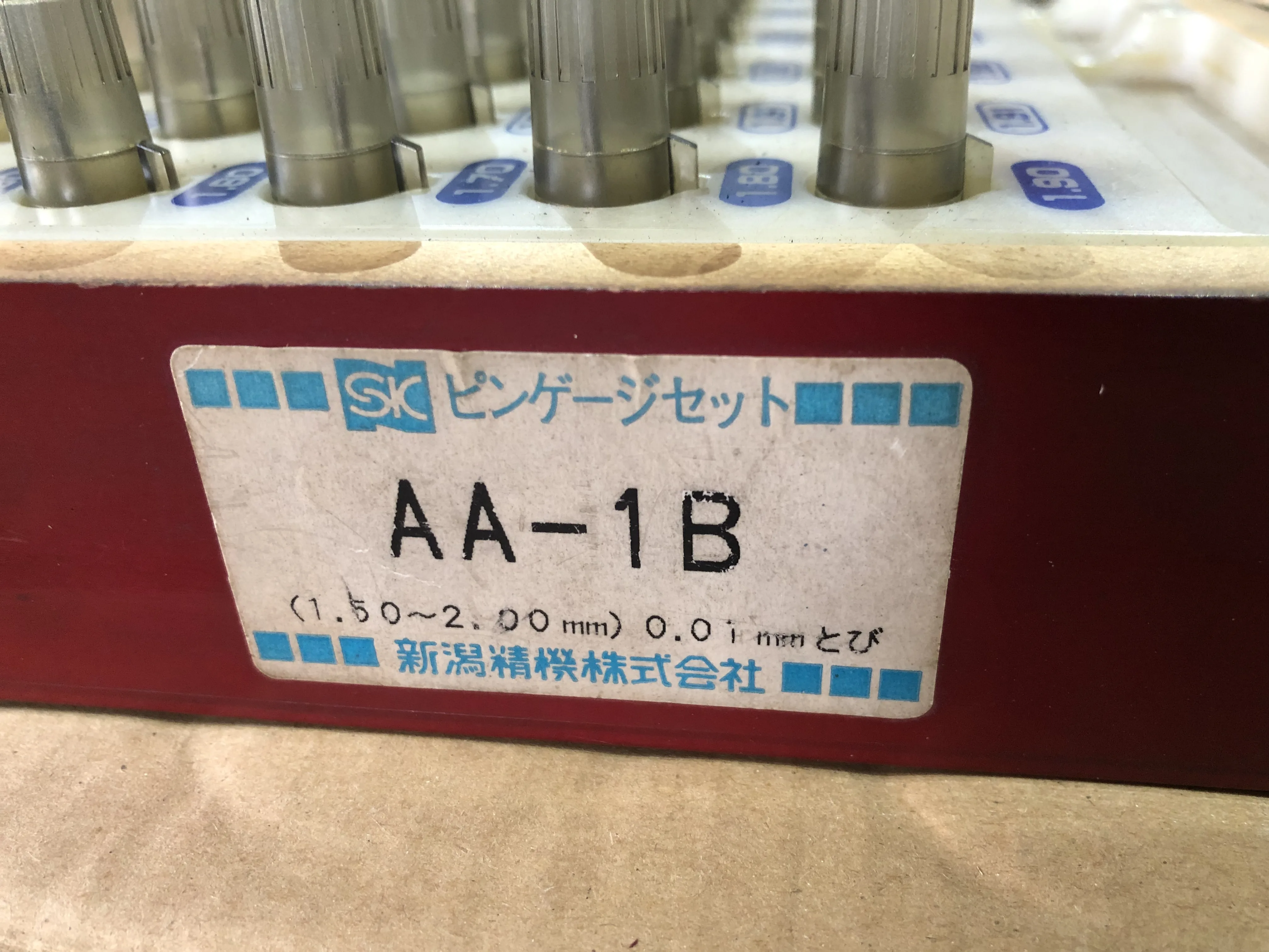 新潟精機 SK ピンゲージセット AA-1B / NIIGATA SEIKI Pin Gauge Set AA-1B TX220139
