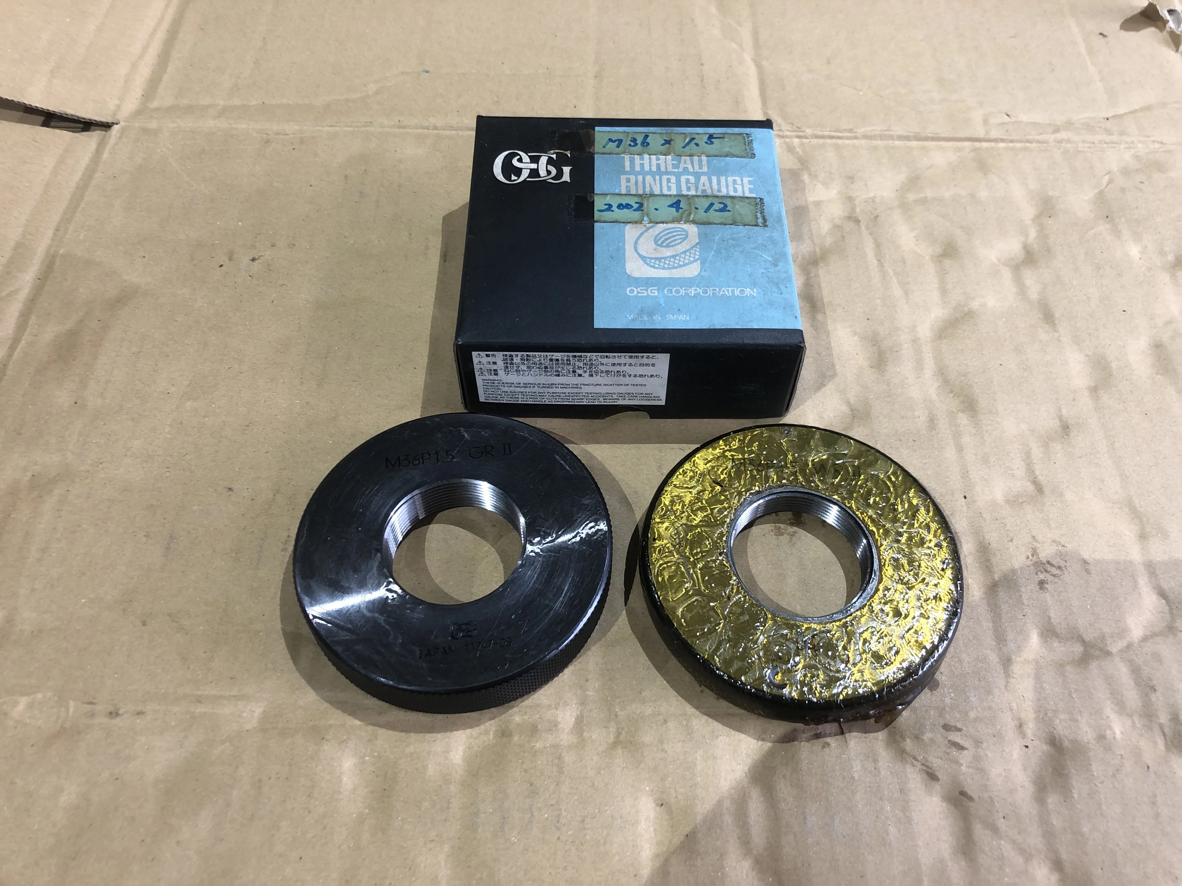 OSG/オーエスジー リングゲージ GR M36P1.5 / OSG Ring Gauge GR M36P1.5 TX220294