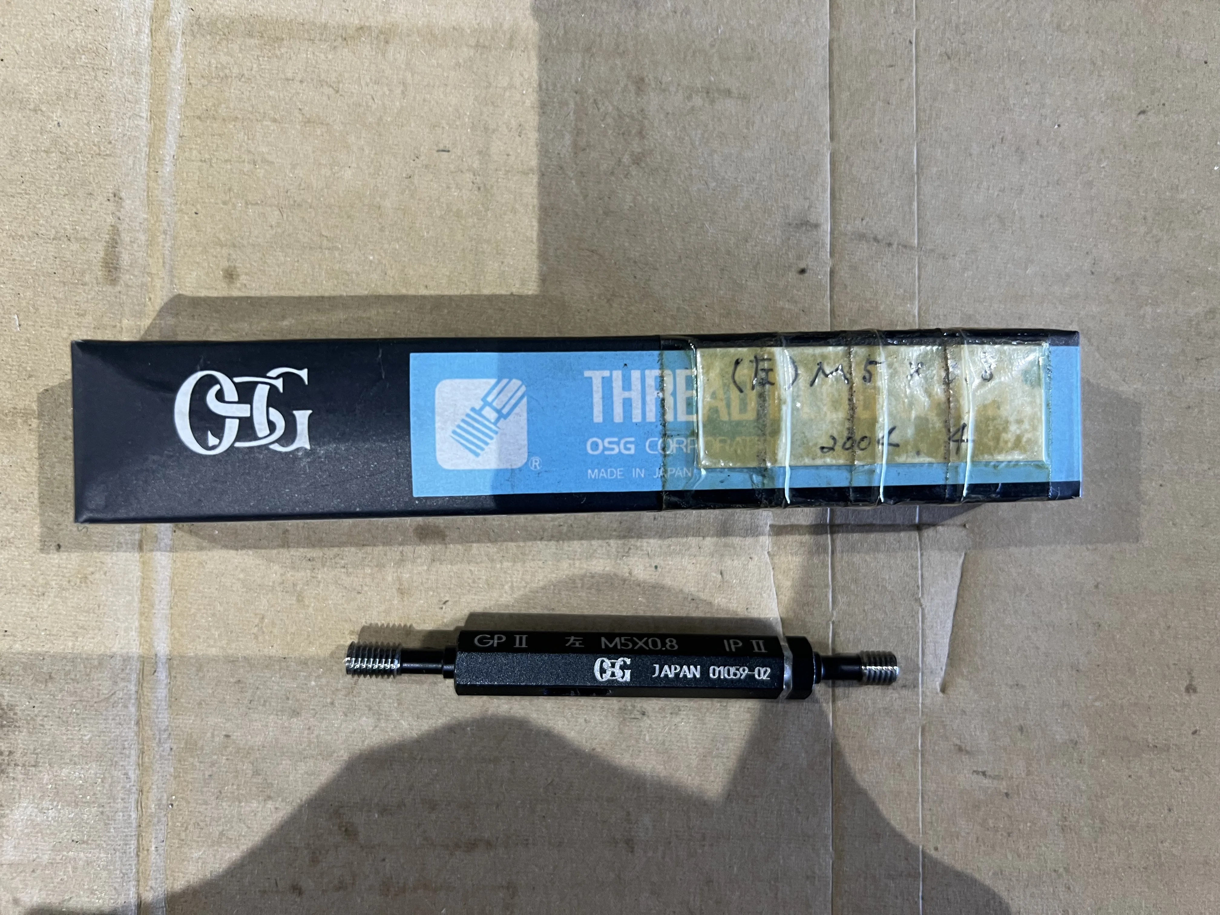 OSG/オーエスジー ネジプラグゲージ 左M5x0.8 GPIPII / OSG Thread Plug Gauge 左M5x0.8 GPIPII TX220322
