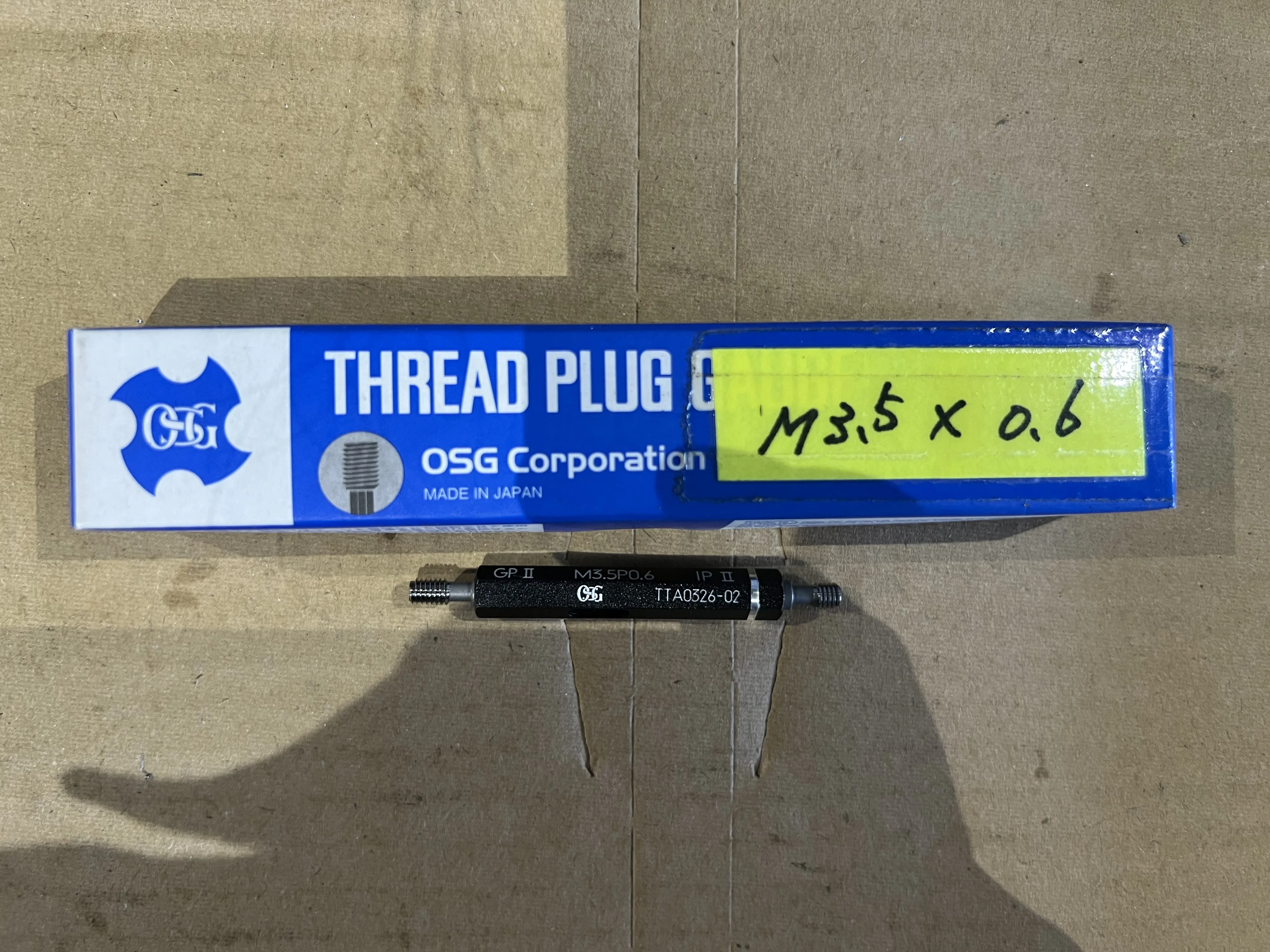 OSG/オーエスジー ネジプラグゲージ M3.5P0.6 GPIPII / OSG Thread Plug Gauge M3.5P0.6 GPIPII TX220333