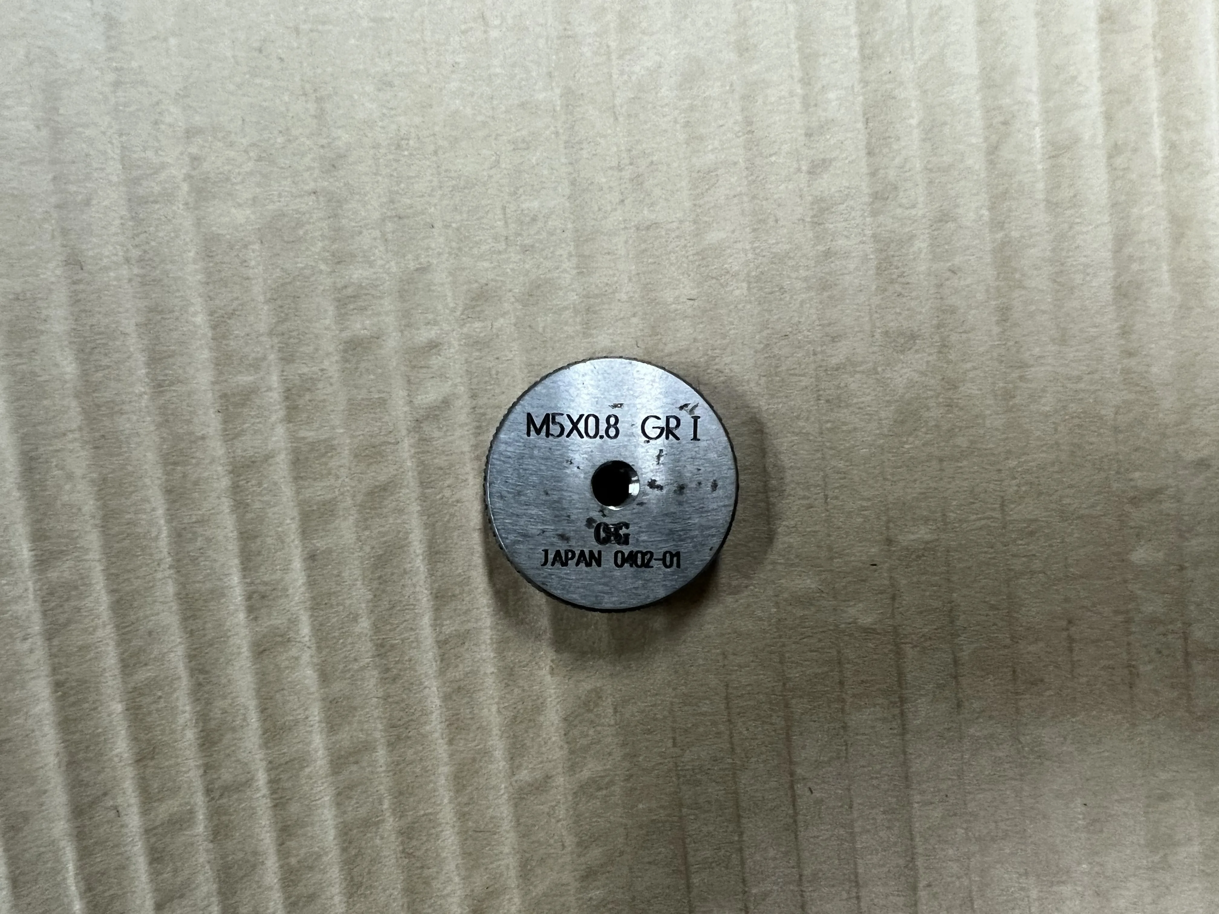 OSG/オーエスジー リングゲージ M5x0.8 GRI / OSG Ring Gauge M5x0.8 GRI TX220358