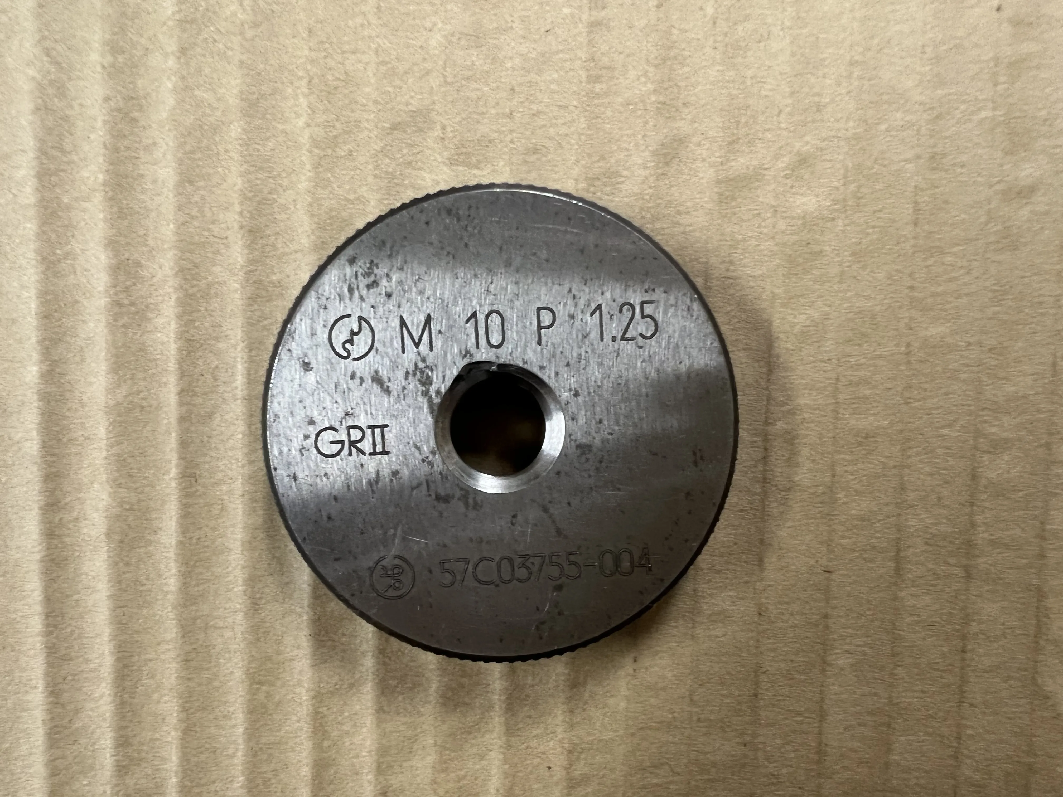 第一測範 ISSOKU リングゲージ M10P1.25 GRII / DAI-ICHI SOKUHAN WORKS Ring Gauge M10P1.25 GRII TX220365
