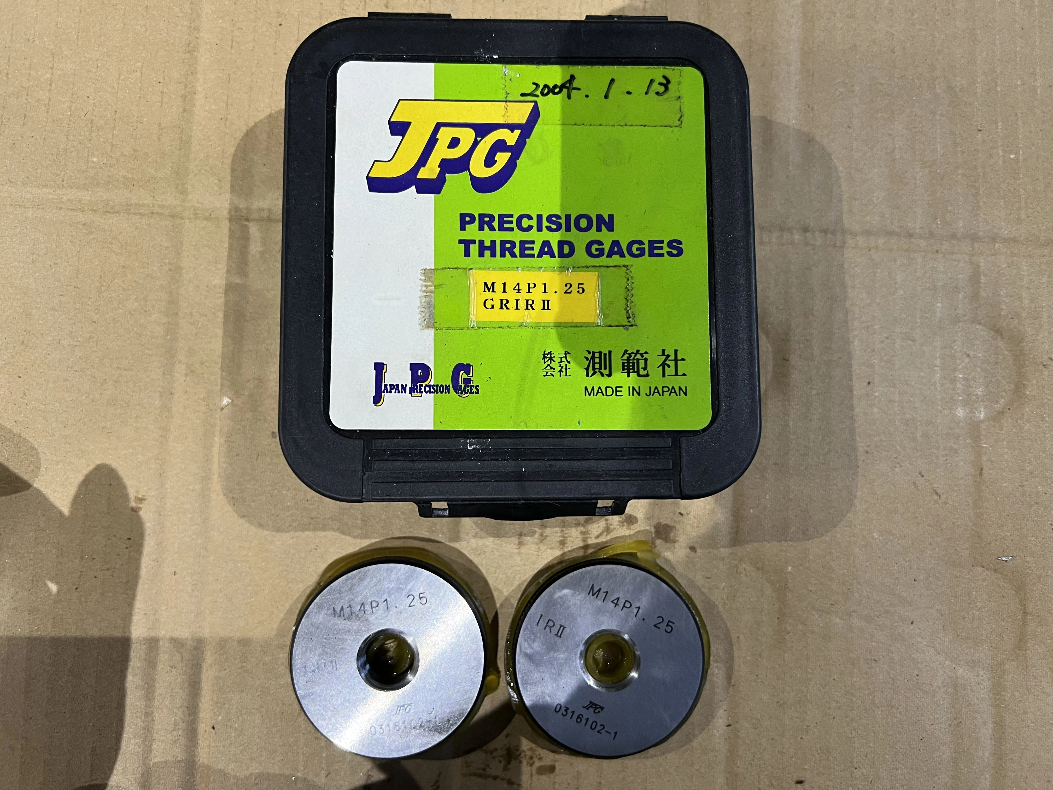 測範社 SHS リングゲーシセット M14P1.25 GRIRII / SOKUHANSHA Ring Gauge Set M14P1.25 GRIRII TX220398