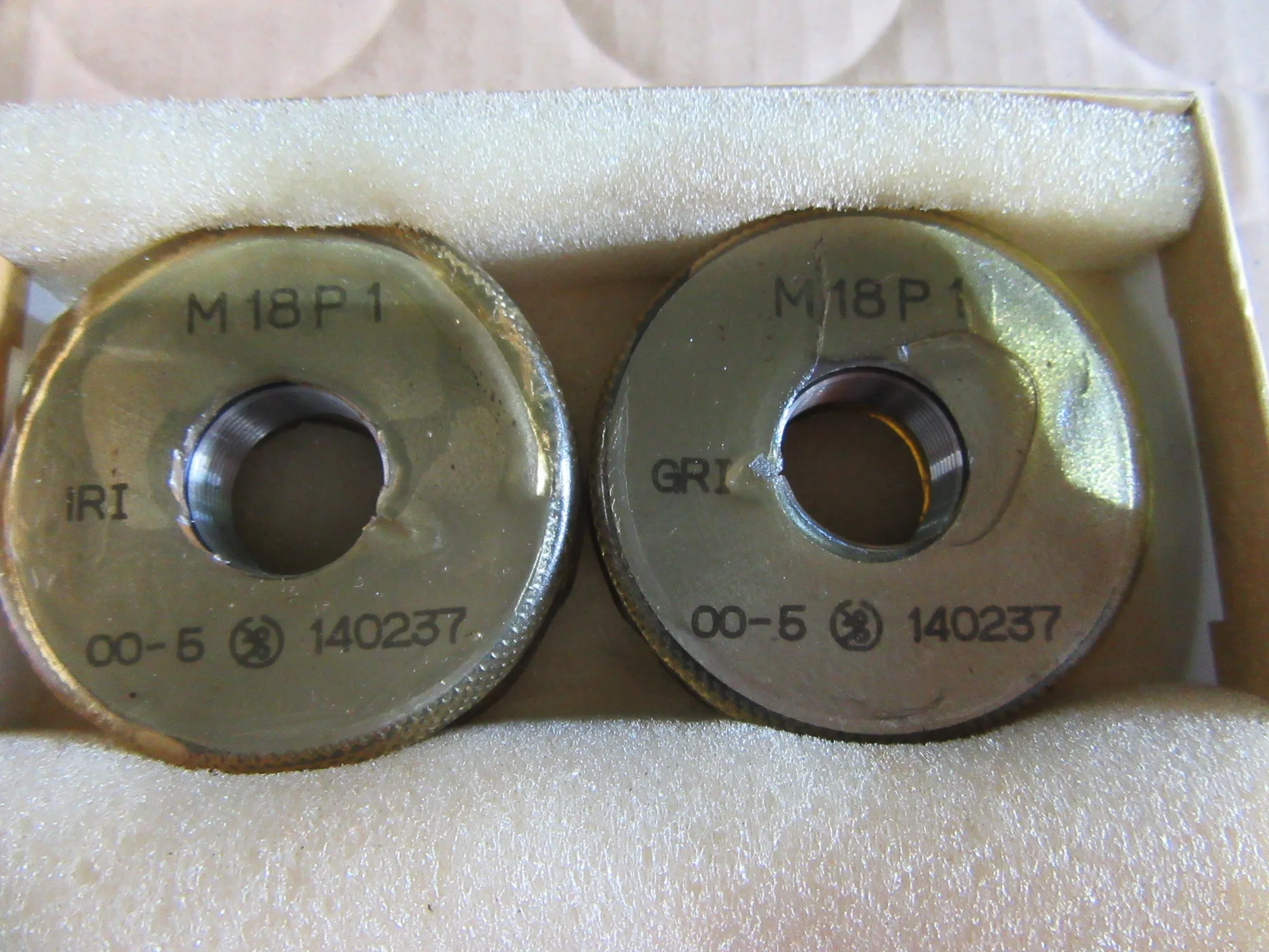 第一測範 ISSOKU ねじゲージ M18P1 GRI RI / DAI-ICHI SOKUHAN WORKS Thread Gauge M18P1 GRI RI TX220427