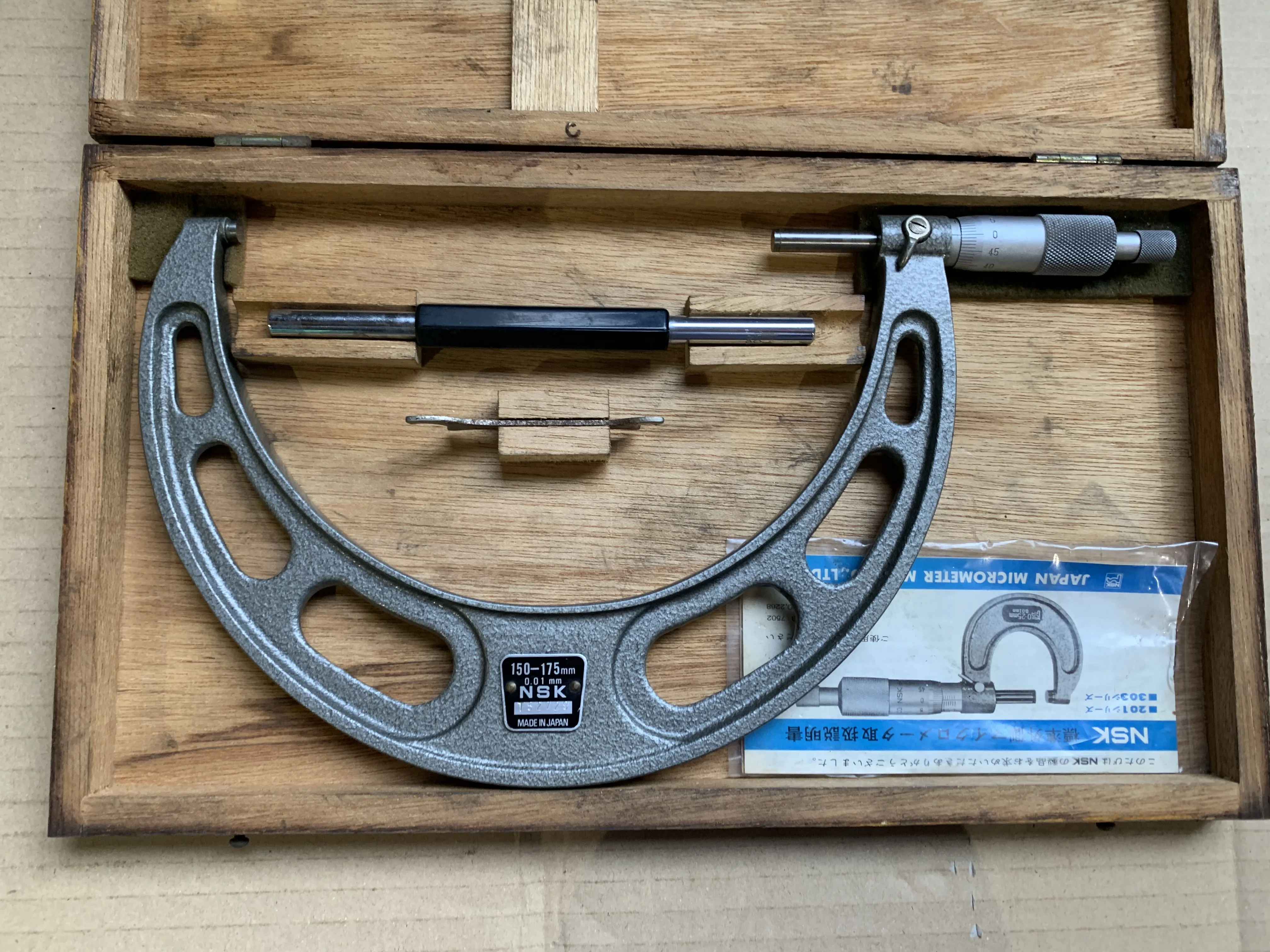 日本精工 NSK 外側マイクロメーター 測定範囲：150-175mm / NSK LTD Outside Micrometer 測定範囲：150-175mm TX220442