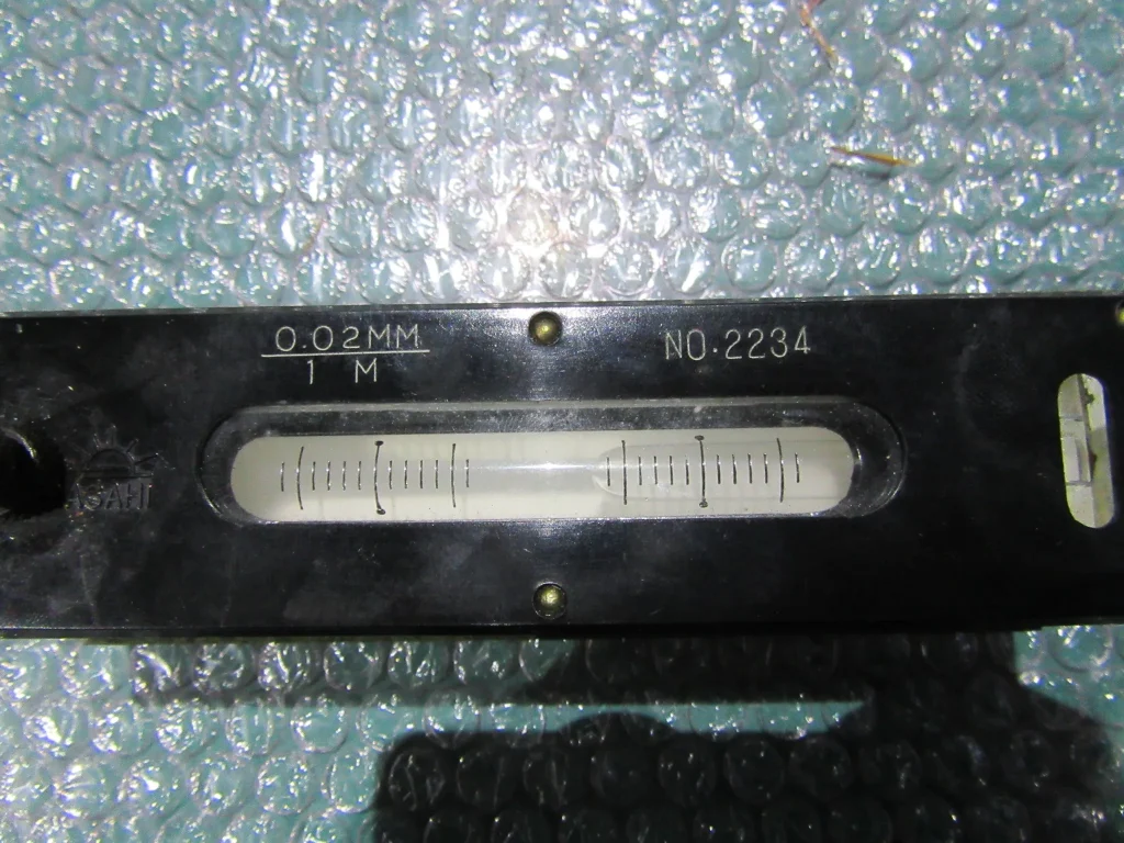 理研計測器製作所 精密平形水準器 150x0.02mm / RIKEN KEISOKUKI MFG Precision Frame Level 150x0.02mm TX220590