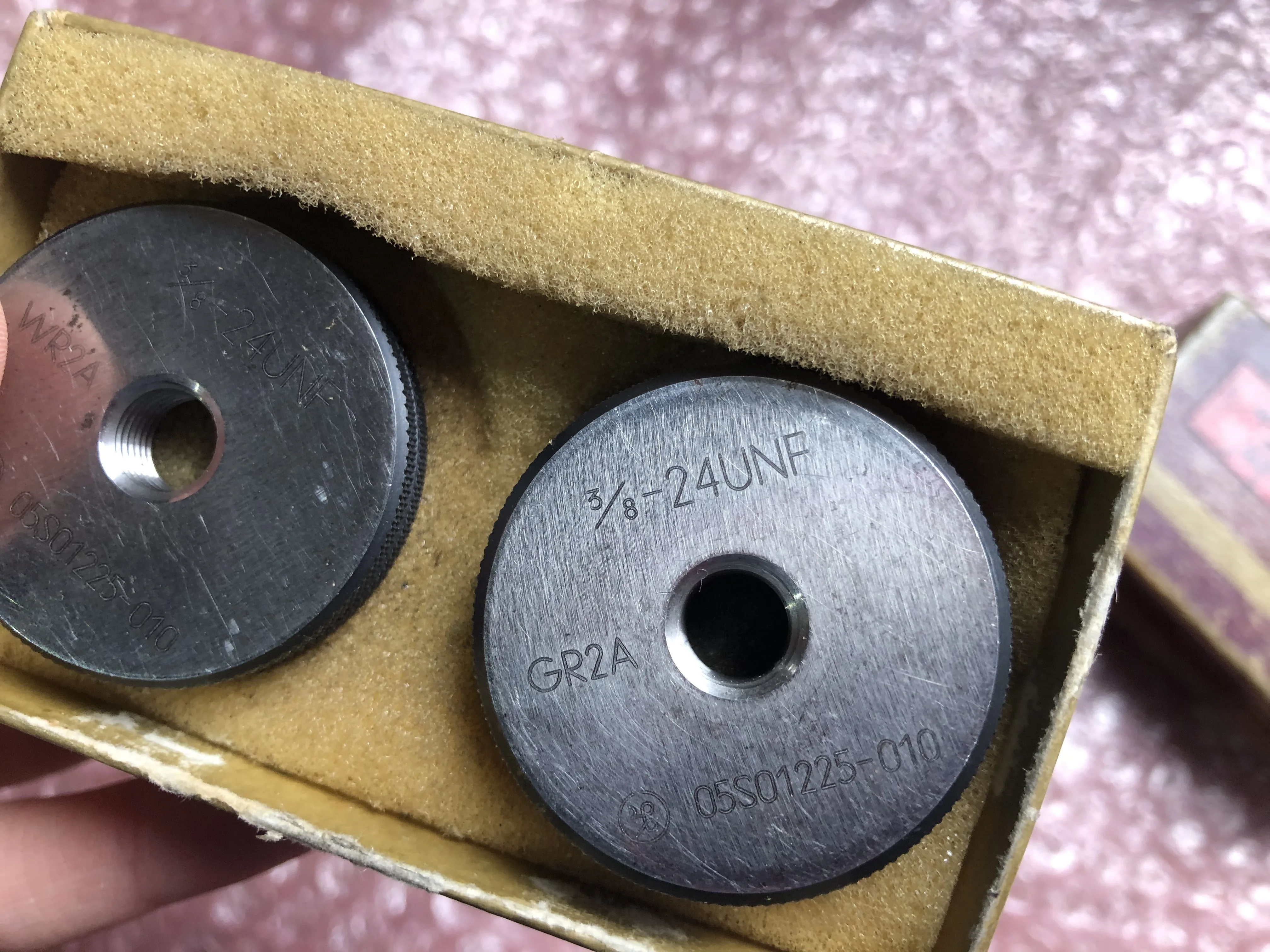 第一測範 ISSOKU リングゲージセット 3/8 -24UNF WR2A, 3/8 -24UNF GR2A / DAI-ICHI SOKUHAN WORKS Ring Gauge Set 3/8 -24UNF WR2A, 3/8 -24UNF GR2A TX230083