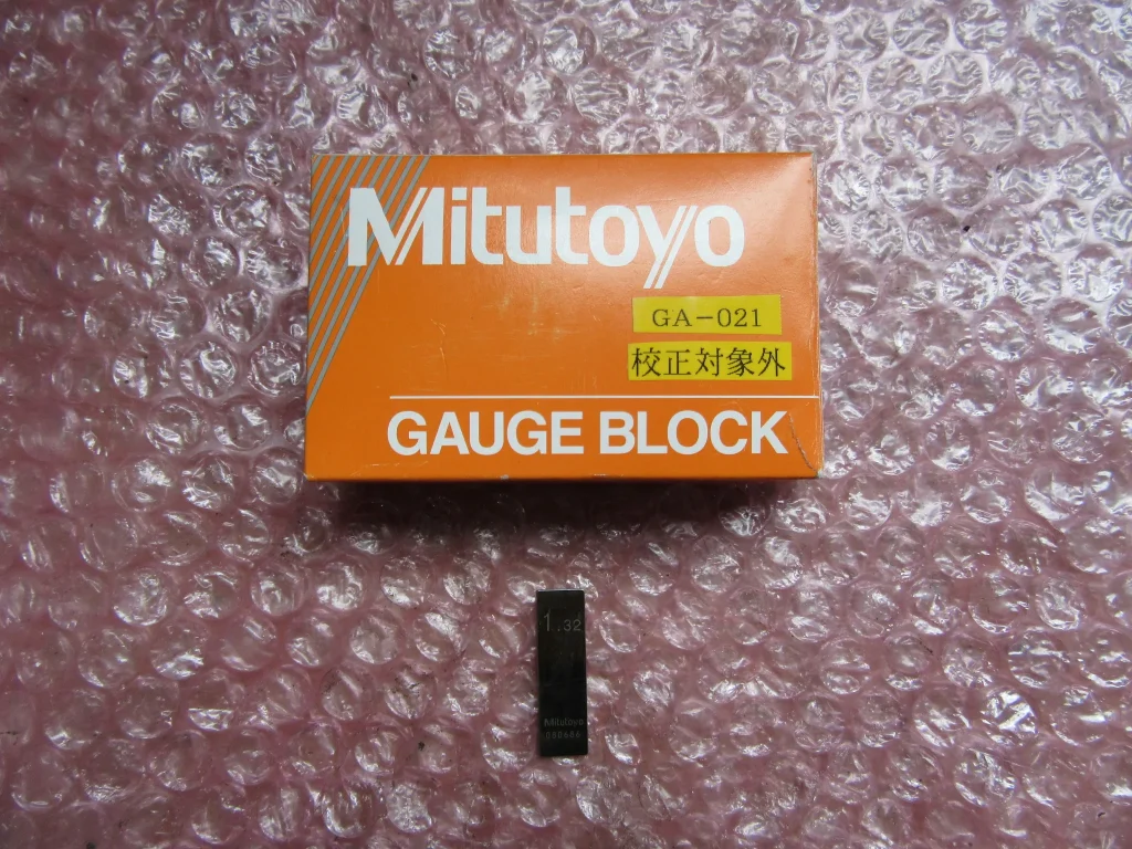 ミツトヨ/三豊製作所 ブロックゲージ 1.32mm / MITUTOYO Gauge Block 1.32mm TX230123