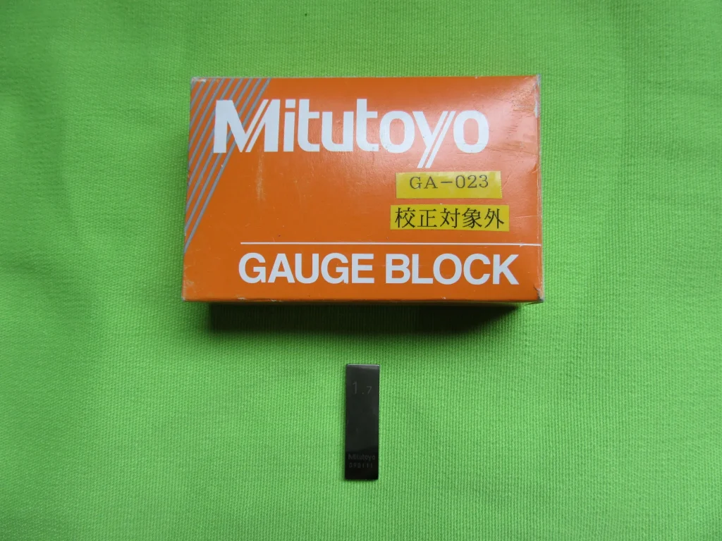 ミツトヨ/三豊製作所 ブロックゲージ 1.7mm / MITUTOYO Gauge Block 1.7mm TX230128