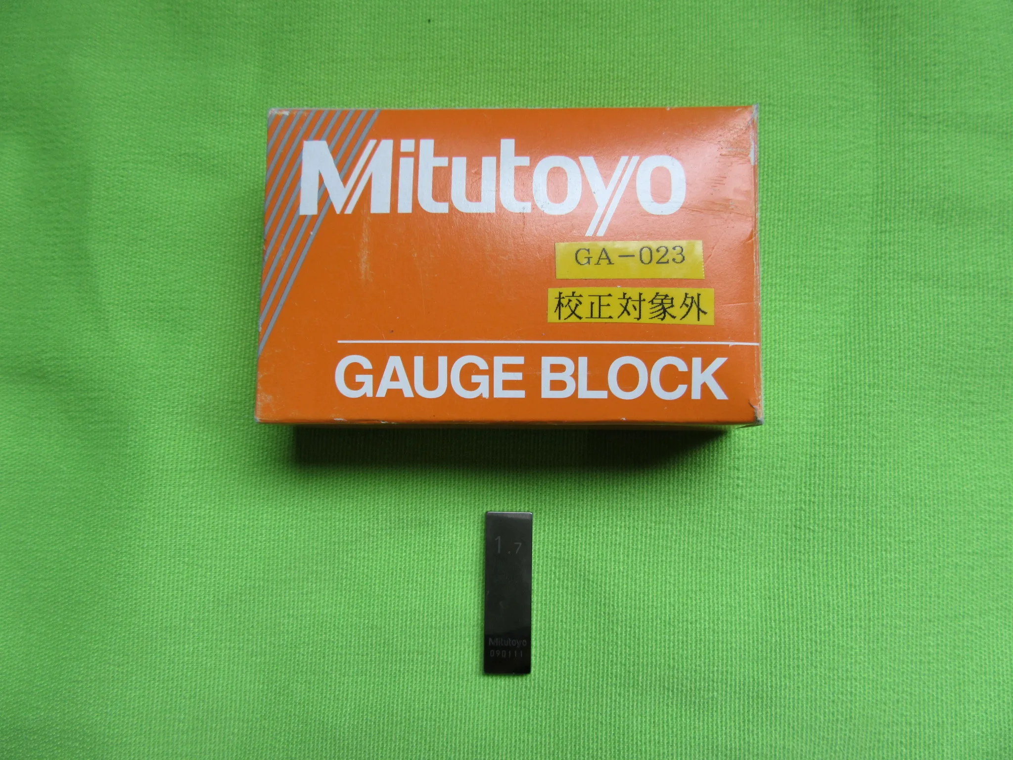 ミツトヨ/三豊製作所 ブロックゲージ 1.7mm / MITUTOYO Gauge Block 1.7mm TX230128