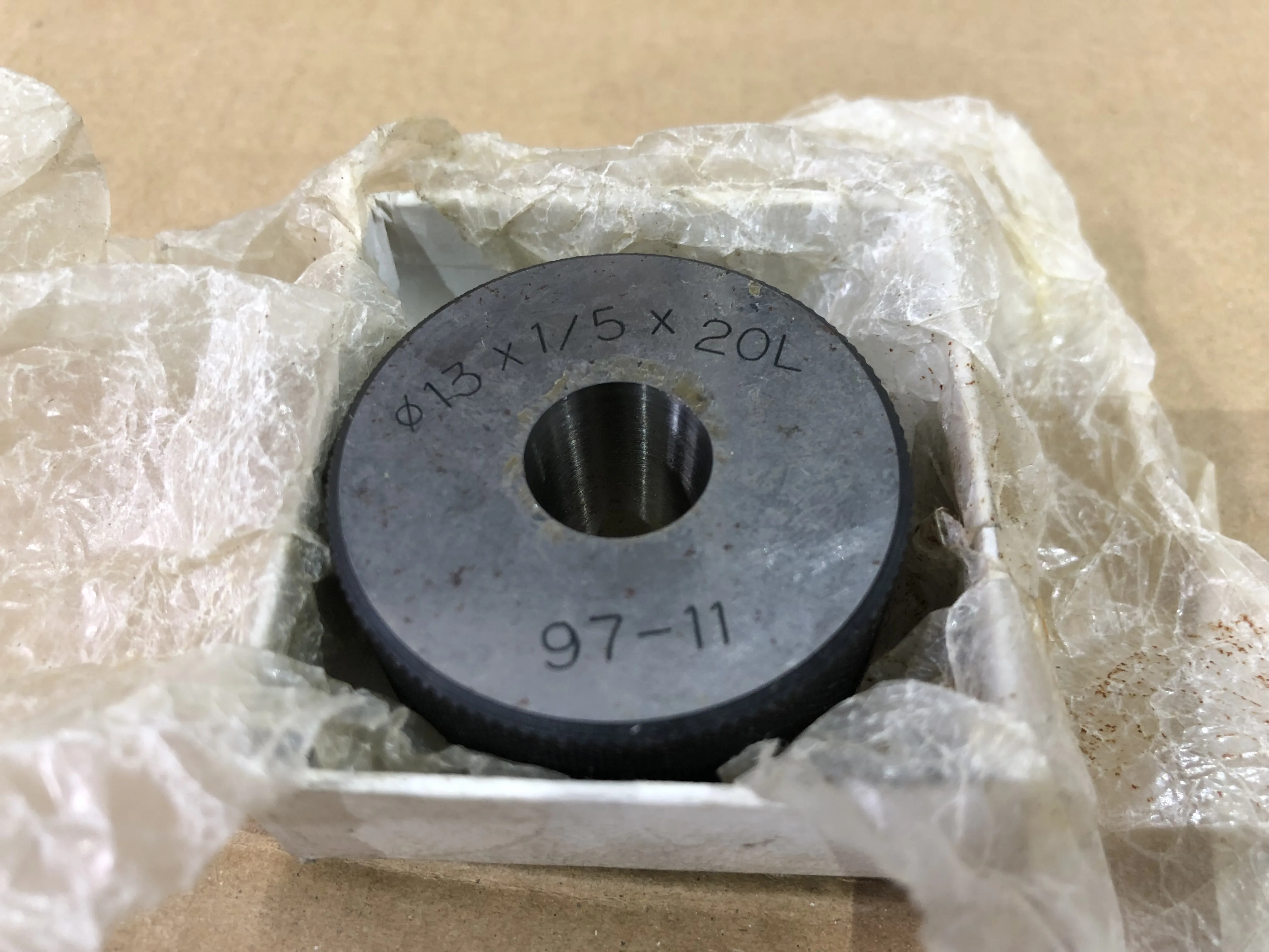 ねじリングゲージ φ13x1/5x20L / Thread Ring Gauge φ13x1/5x20L TX230304