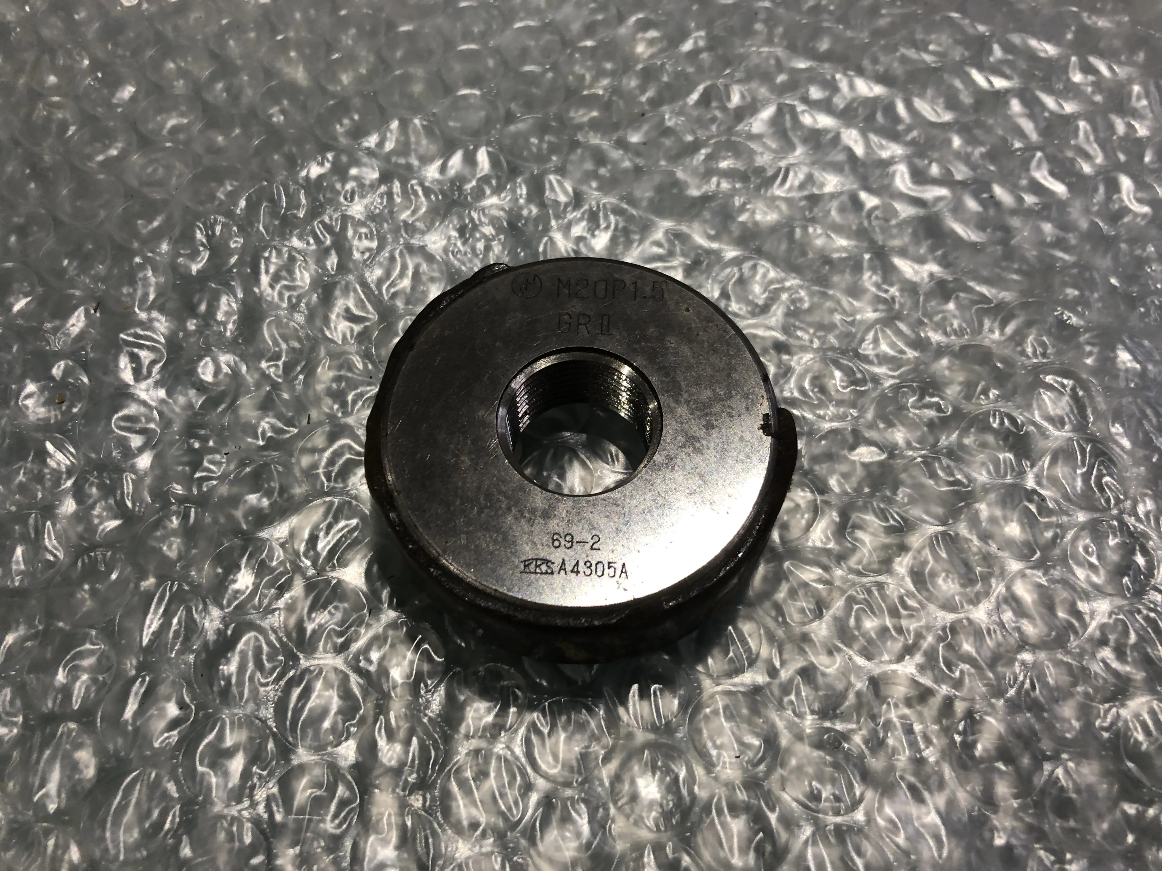 黒田精工 KKS 限界ねじリングゲージ M20 P1.5 GRⅡ / KURODA PRECISION INDUSTRIES M20 P1.5 GRⅡ TX240112