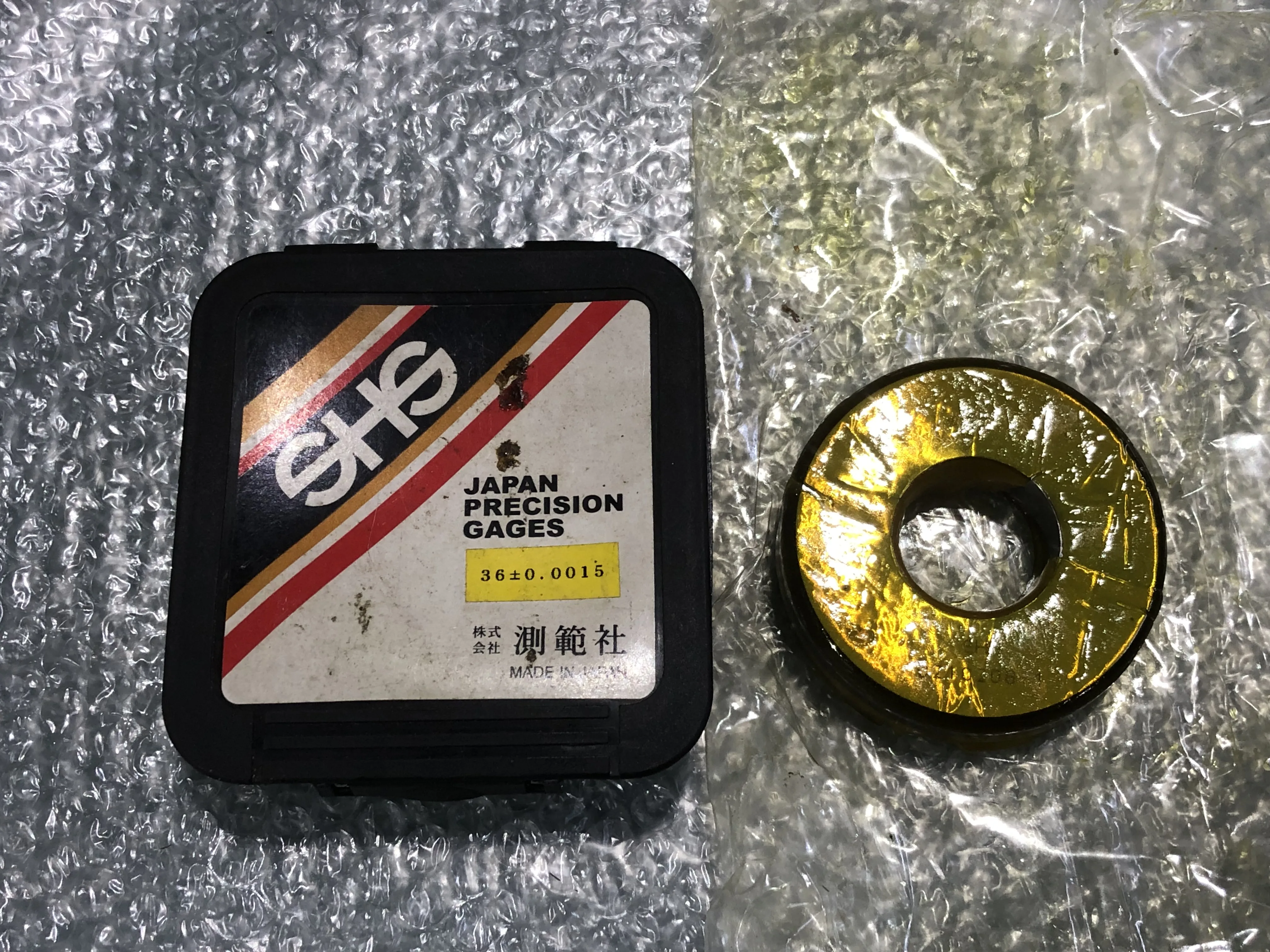 測範社 SHS 限界ねじリングゲージ φ36 / SOKUHANSHA φ36 TX240115