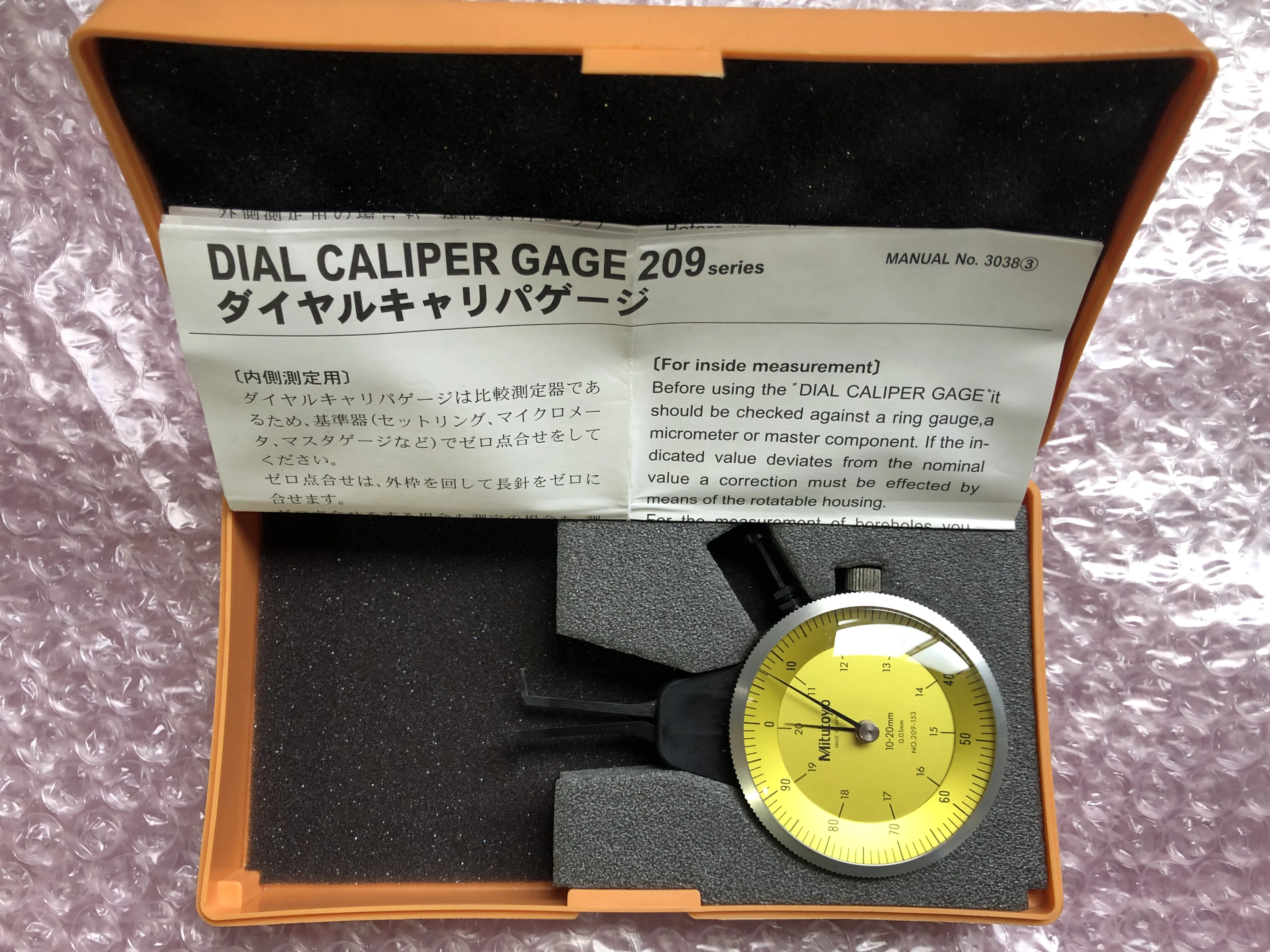 ミツトヨ/三豊製作所 ダイヤルキャリパーゲージ DCG-20A(209-153) / MITUTOYO DCG-20A(209-153) TX250177