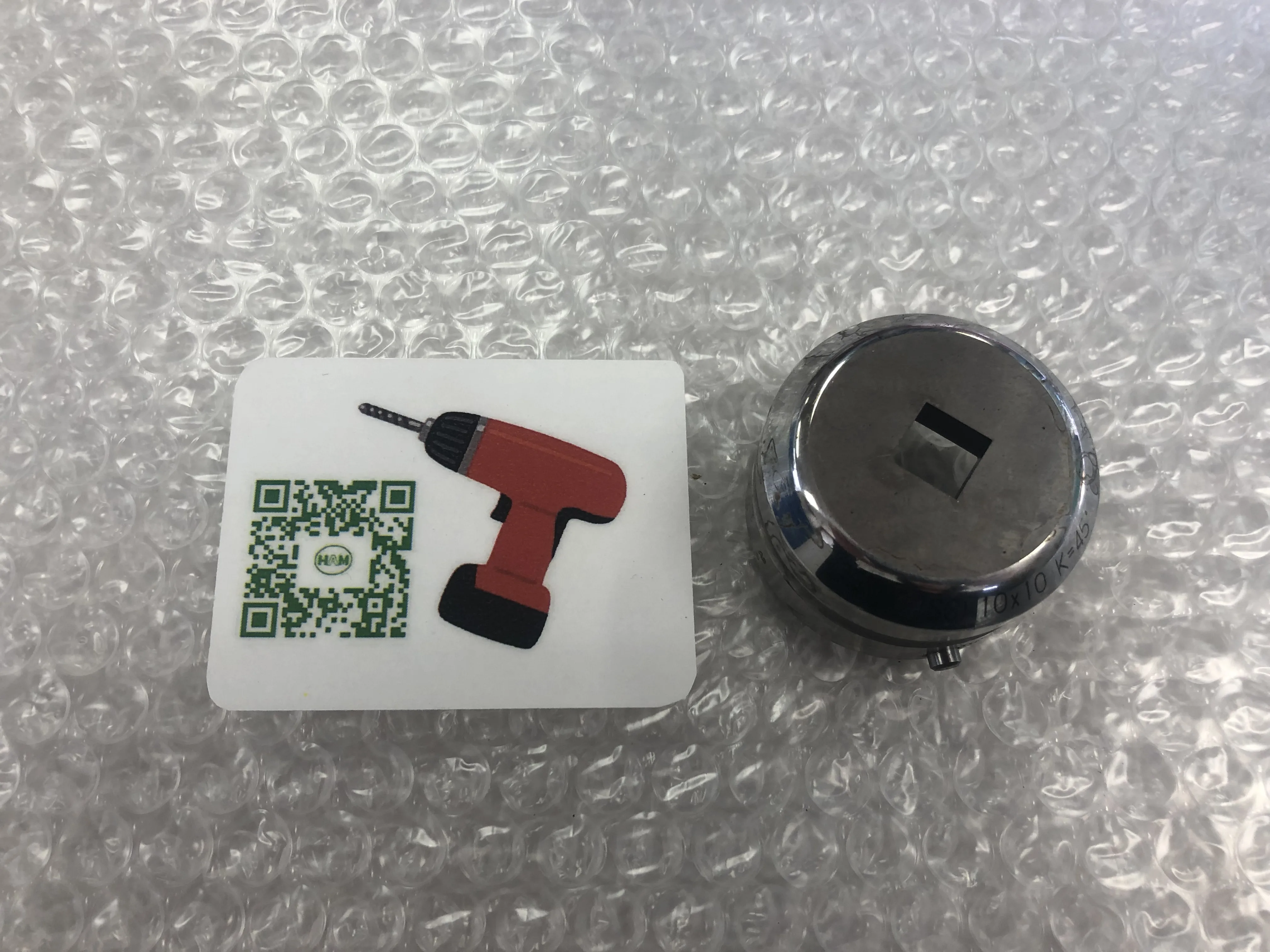 コニック タレパン金型（ダイ） 10x10 / CONIC Turret Punch Die 10x10 TZ210012
